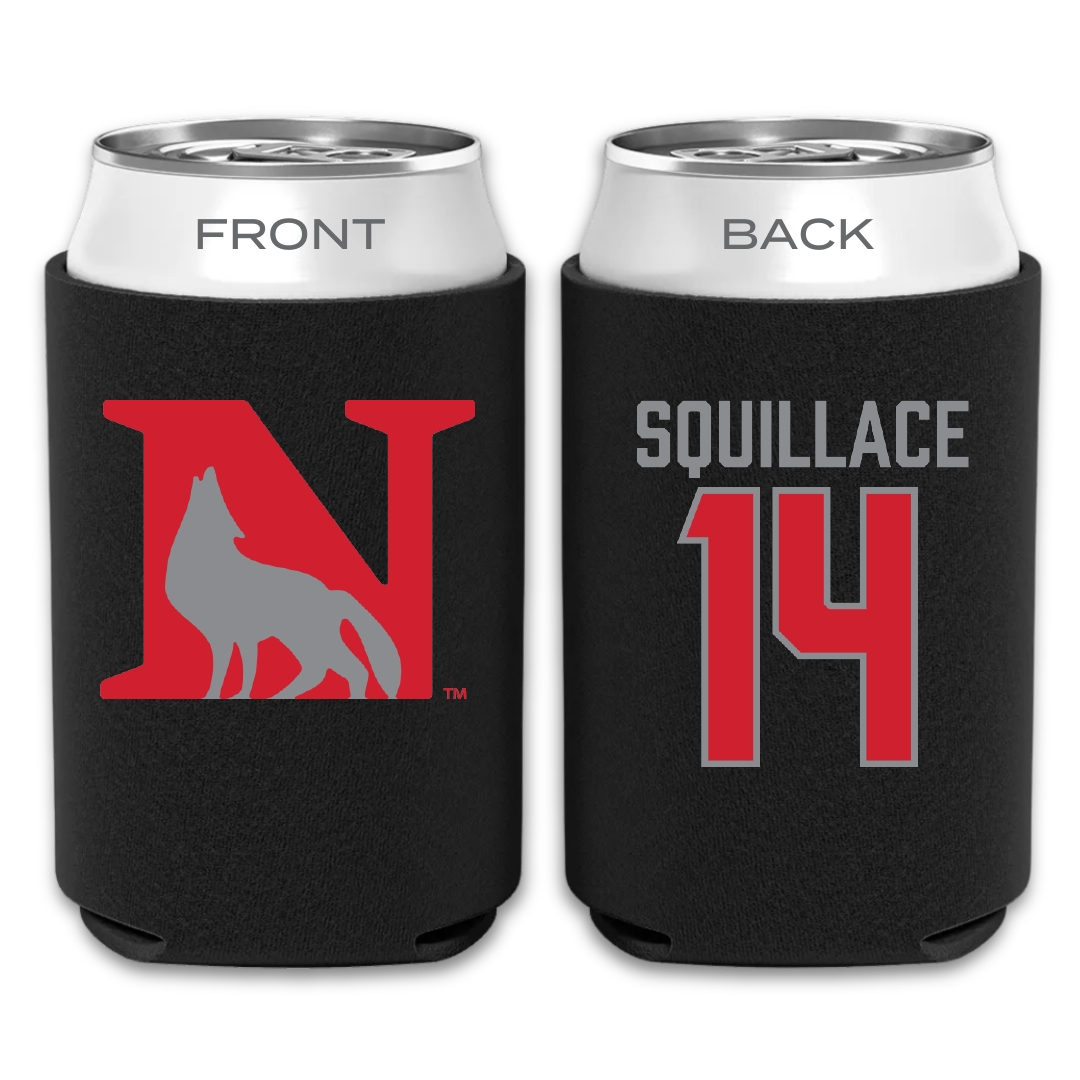 Newberry College Lacrosse Black Can Cooler - #14 Gabe Squillace