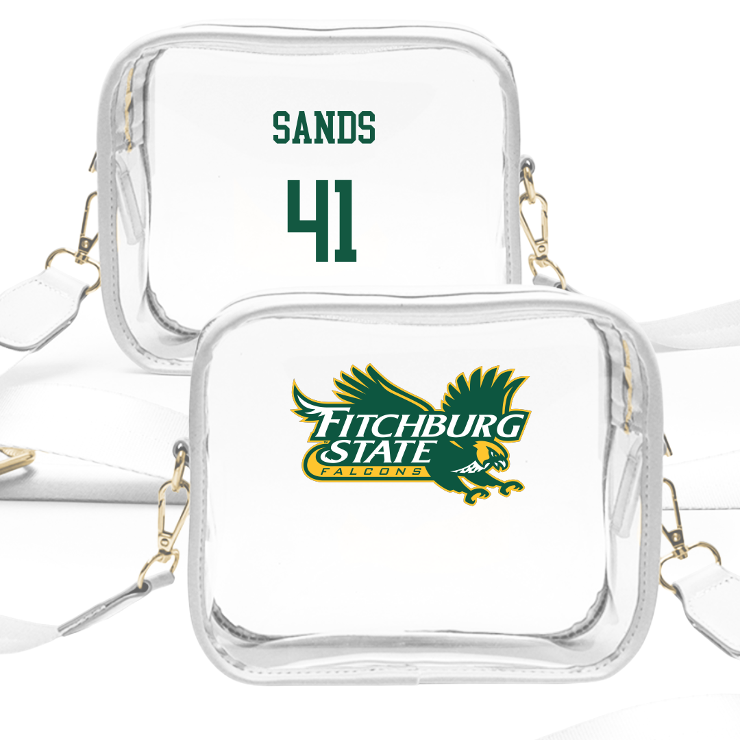 Fitchburg State University Football White Clear Stadium Bag - #41 Hunter Sands