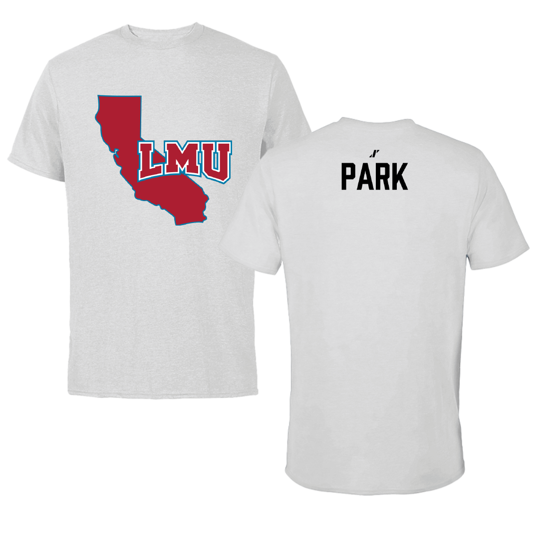 Loyola Marymount University Golf (M) Light Gray State Tee - Hogan Park