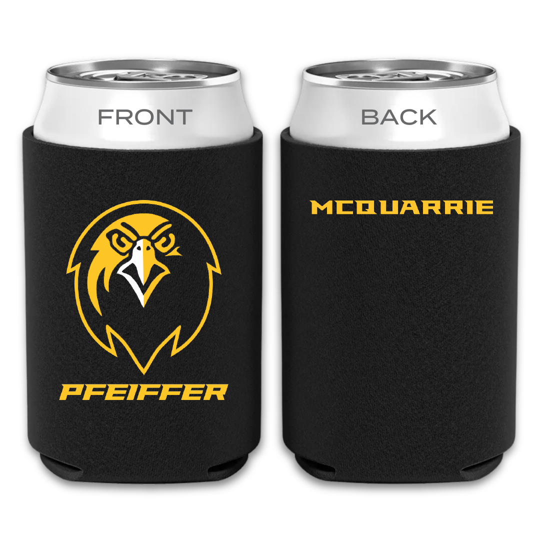 Pfeiffer University Golf (M) Black Can Cooler - Ryan McQuarrie