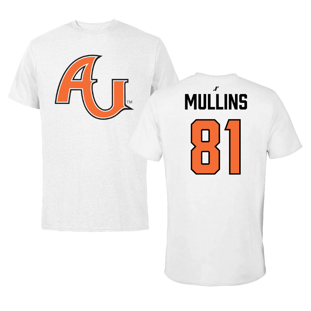 Anderson University (Indiana) Football White Tee - #81 Jayden Mullins