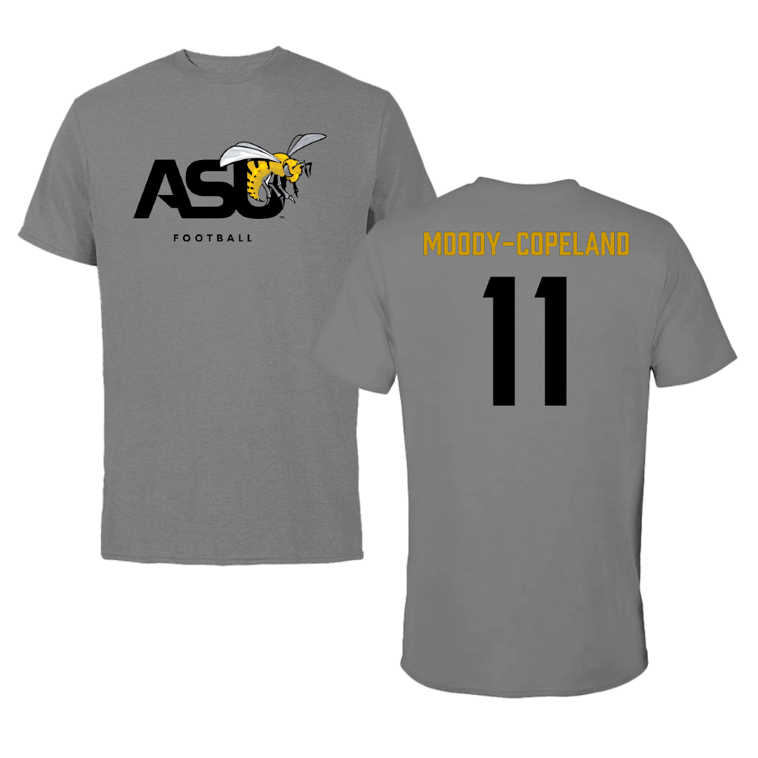 Alabama State University Football Dark Gray Tee - #11 Aydden Moody-copeland