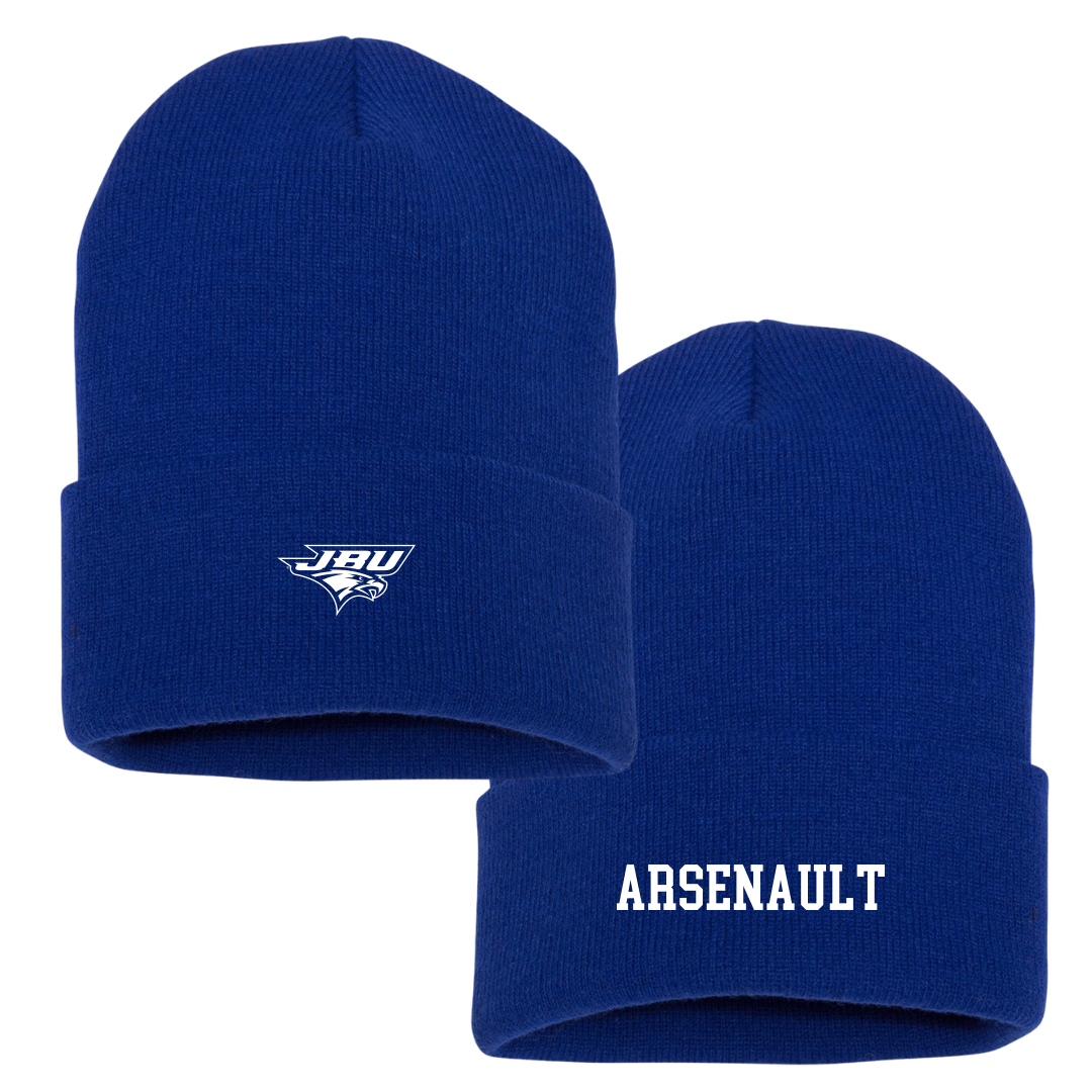 John Brown University Volleyball (W) Blue Beanie - #10 Caroline Arsenault