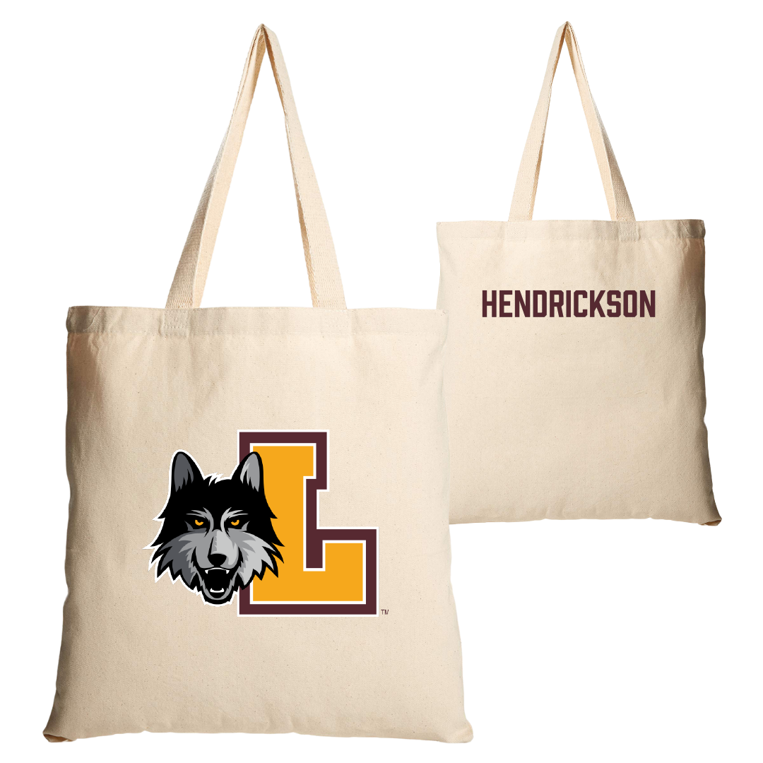 Loyola University-Chicago TF and XC Tan Canvas Tote Bag - Fran Hendrickson