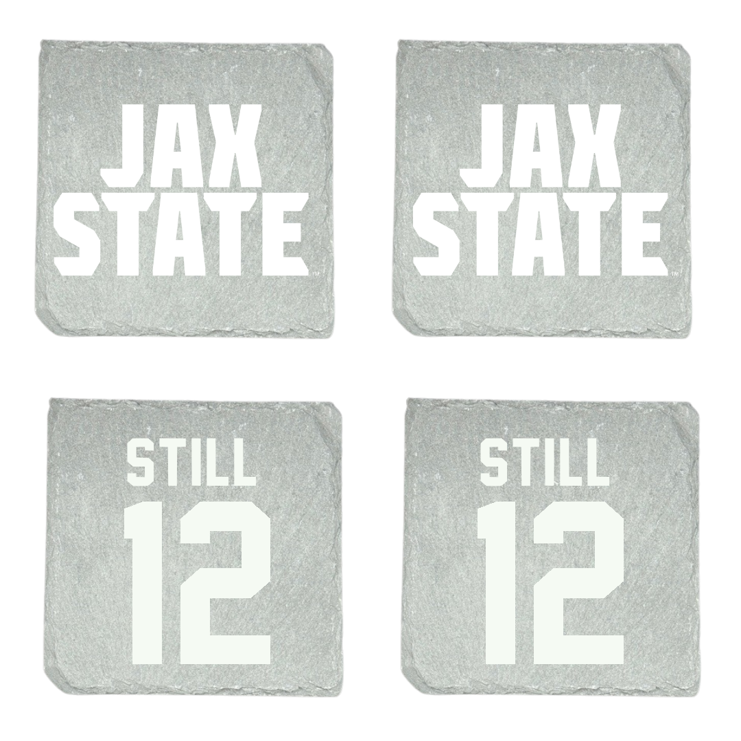 Jacksonville State University Soccer Stone Coaster (4 Pack)  - #12 Brookelyn Still