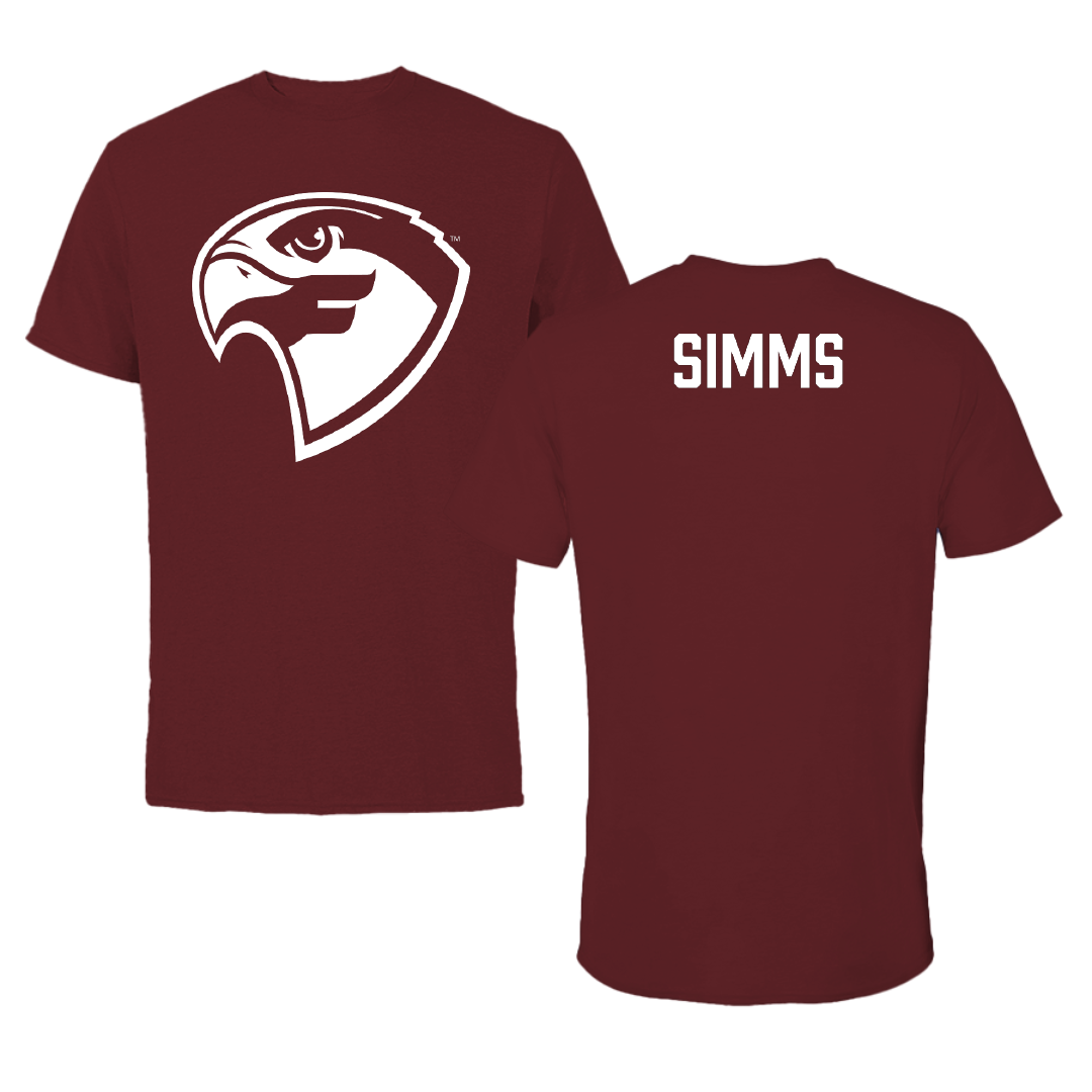 Fairmont State University Wrestling Maroon Performance Tee - James Simms