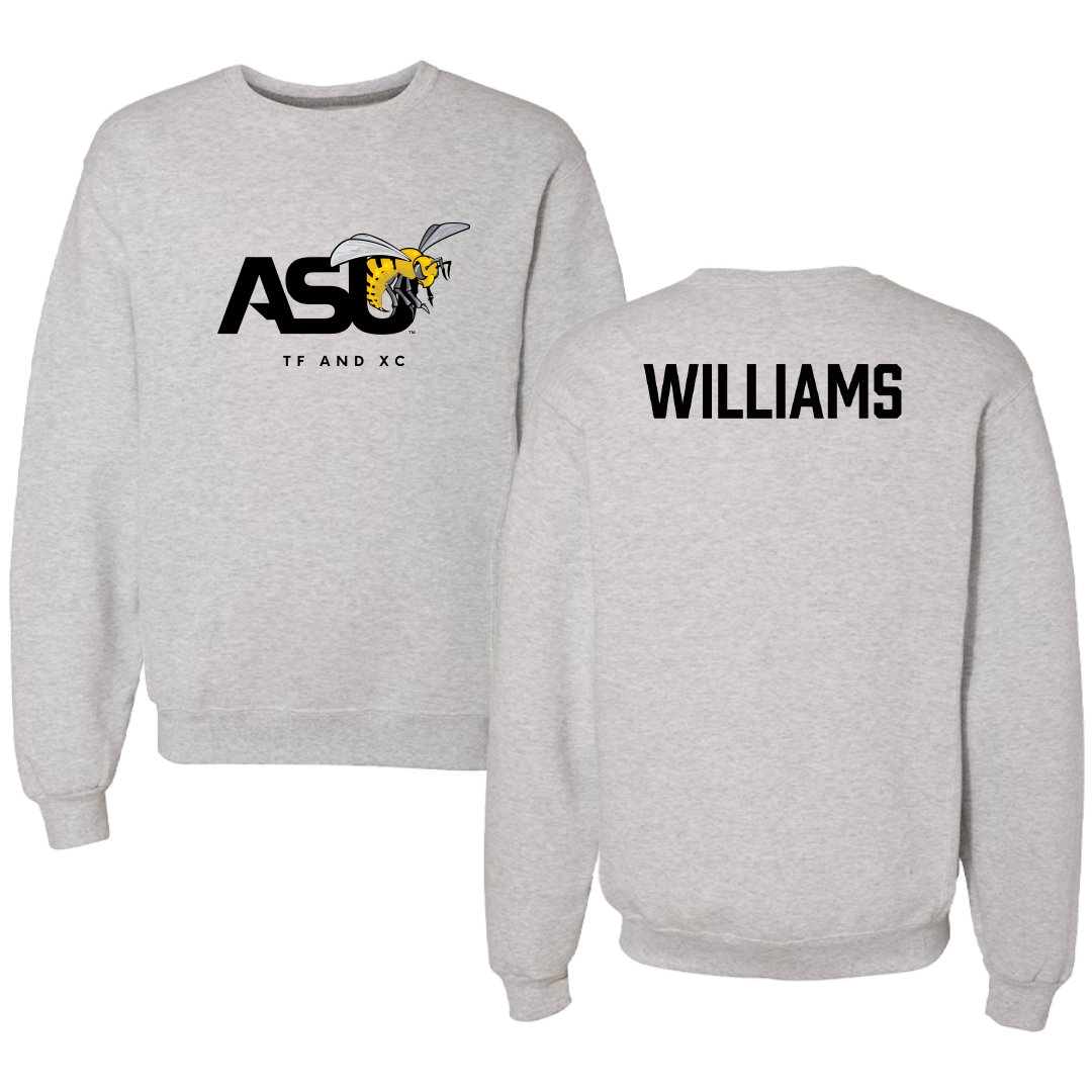 Alabama State University TF and XC Light Gray Crewneck - Aliyah Williams