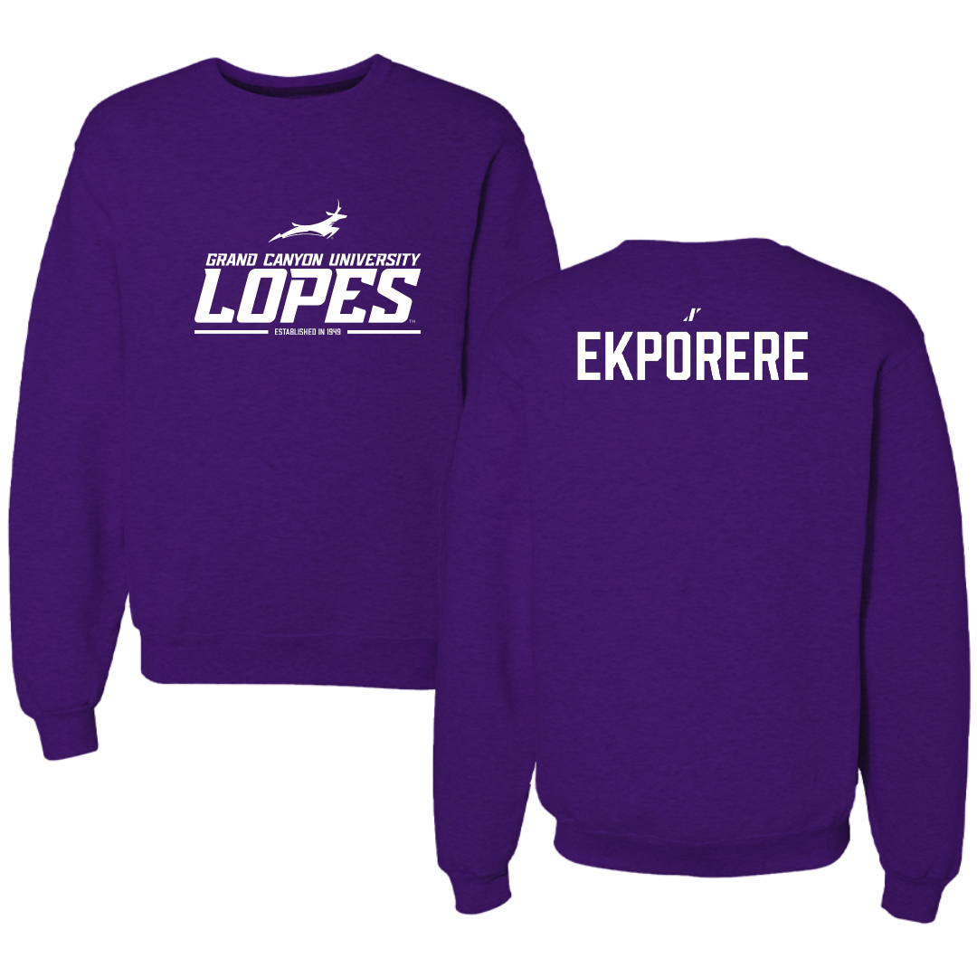 Grand Canyon University TF and XC Purple General Crewneck - Prosper Ekporere