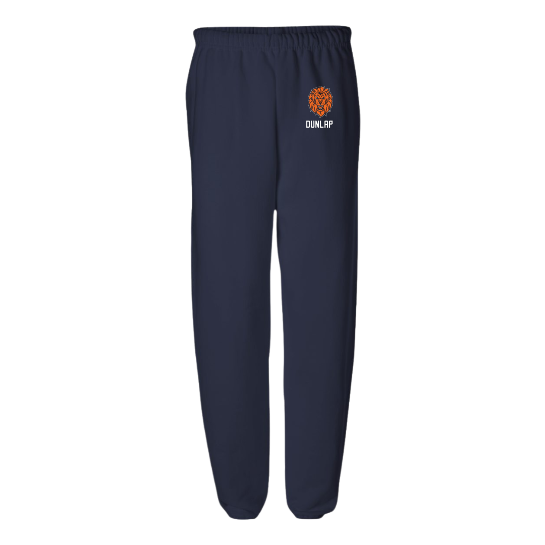 Lincoln University (Pennsylvania) Football Navy Sweatpants - #67 Donovan Dunlap