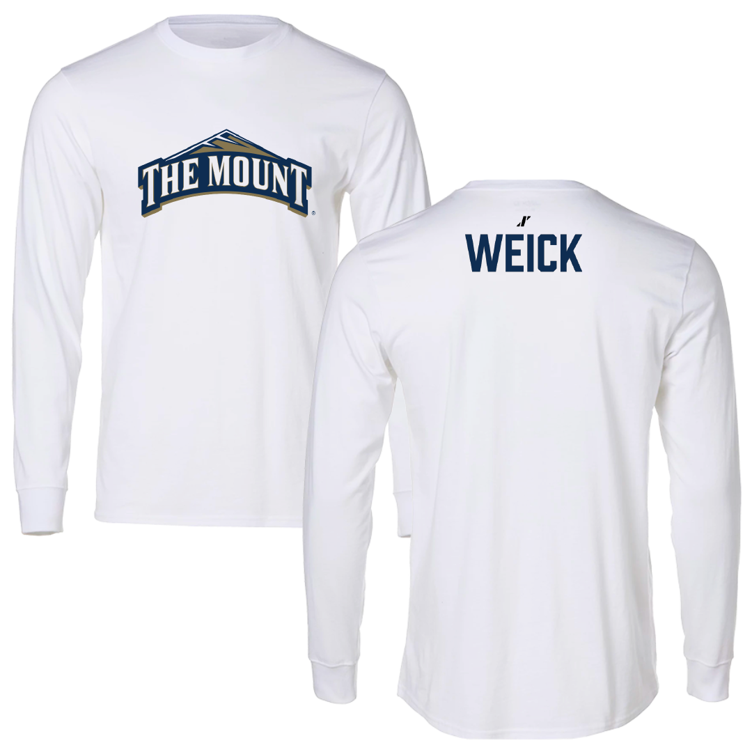 Mount St. Mary's University TF and XC White Long Sleeve - Tommy Weick