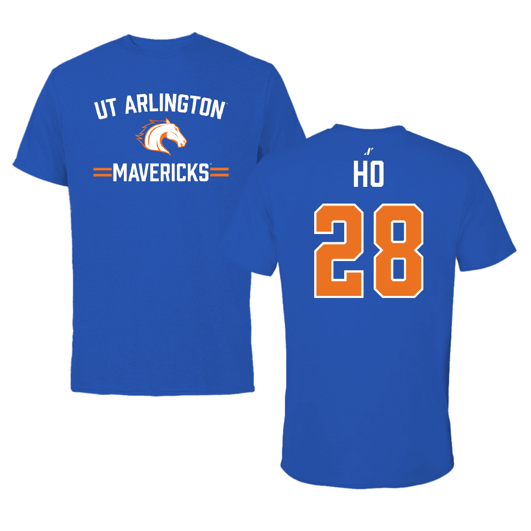 University of Texas at Arlington Baseball Blue General Tee - #28 Ethan Ho