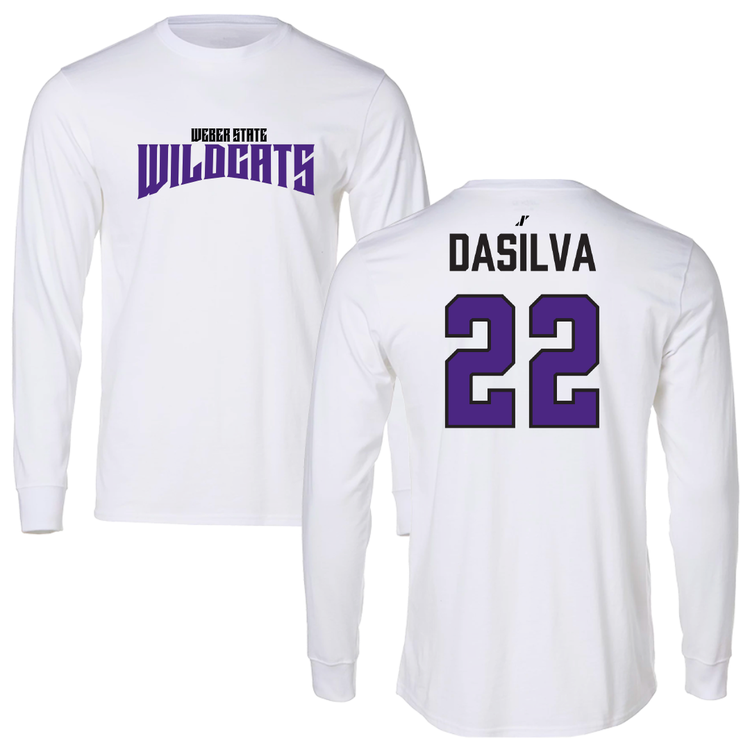 Weber State University Soccer (W) White Classic Long Sleeve - #22 Hannah Dasilva