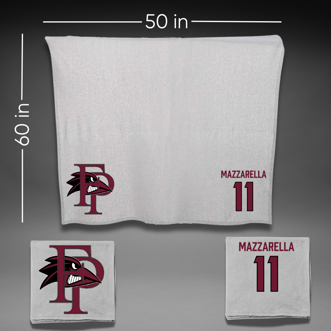 Franklin Pierce University Soccer (W) Gray Blanket - #11 Audrey Mazzarella
