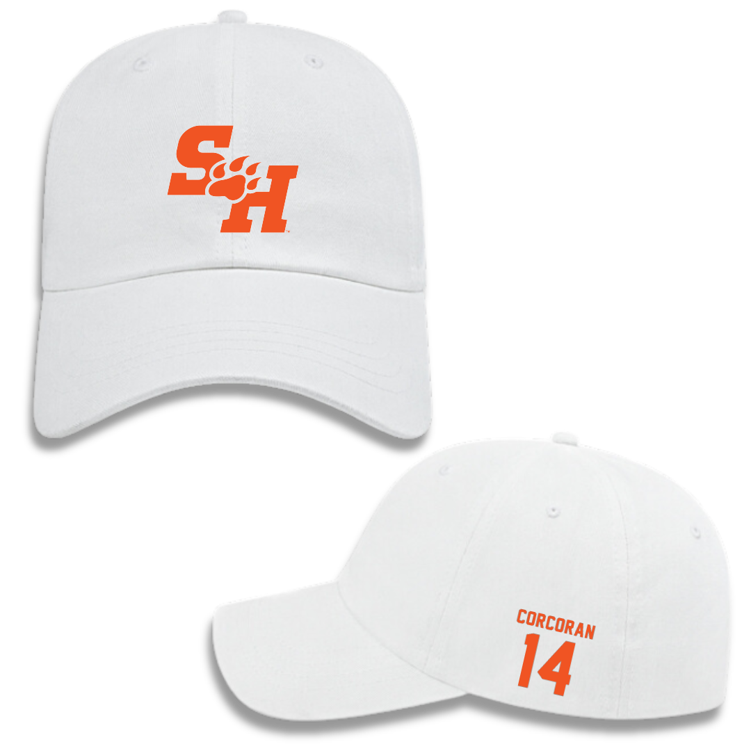Sam Houston State University Baseball White Hat - #14 Cade Corcoran
