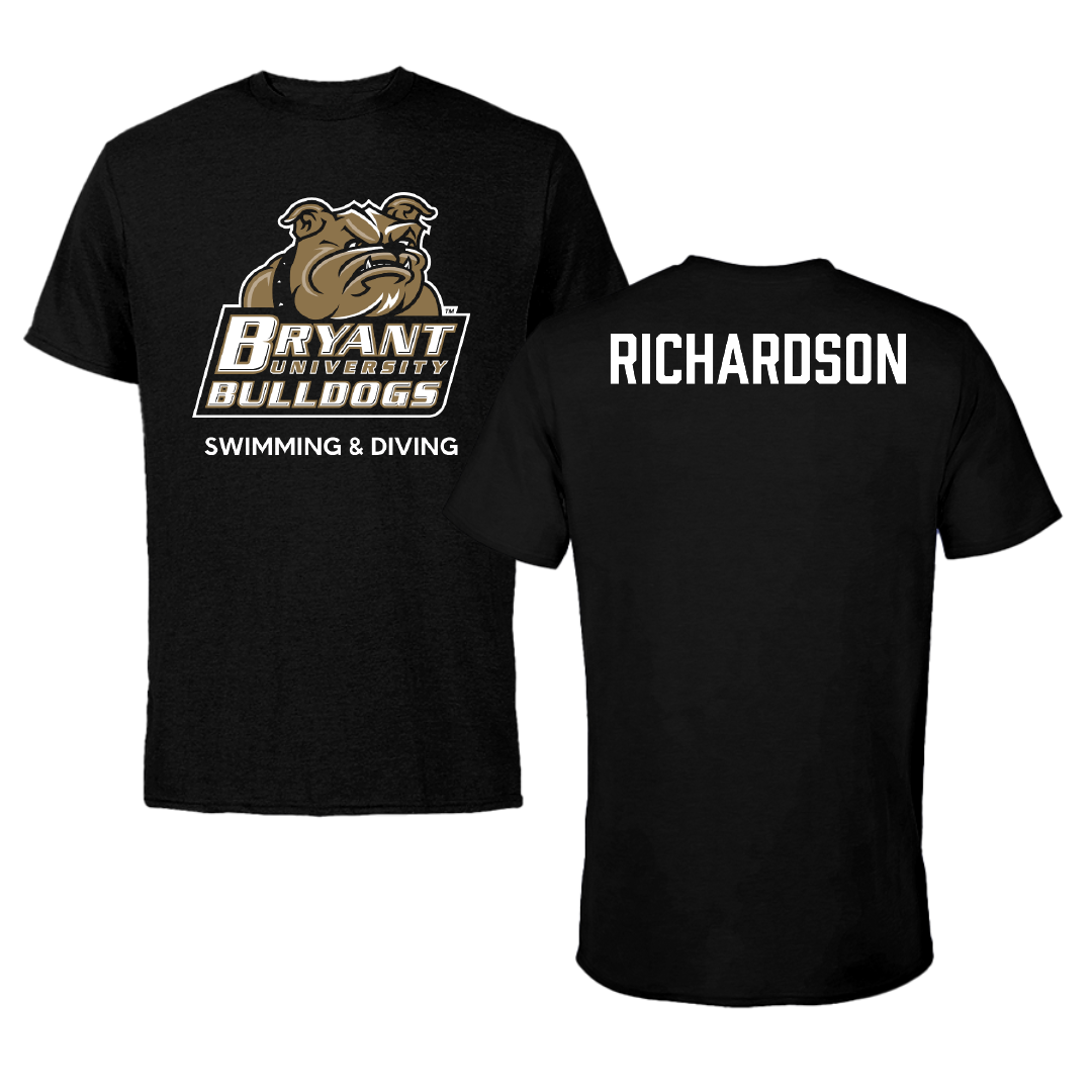 Bryant University Swimming & Diving Black Performance Tee - Elise Richardson