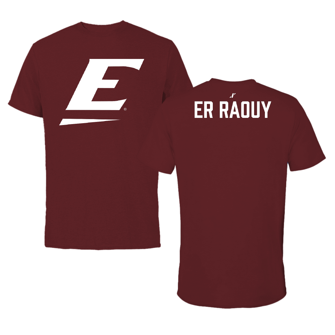 Eastern Kentucky University TF and XC Maroon Performance Tee - Taha Er Raouy
