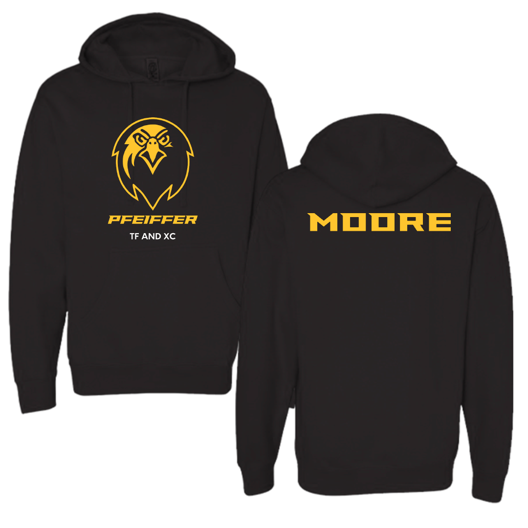Pfeiffer University TF and XC Black Hoodie - Zach Moore