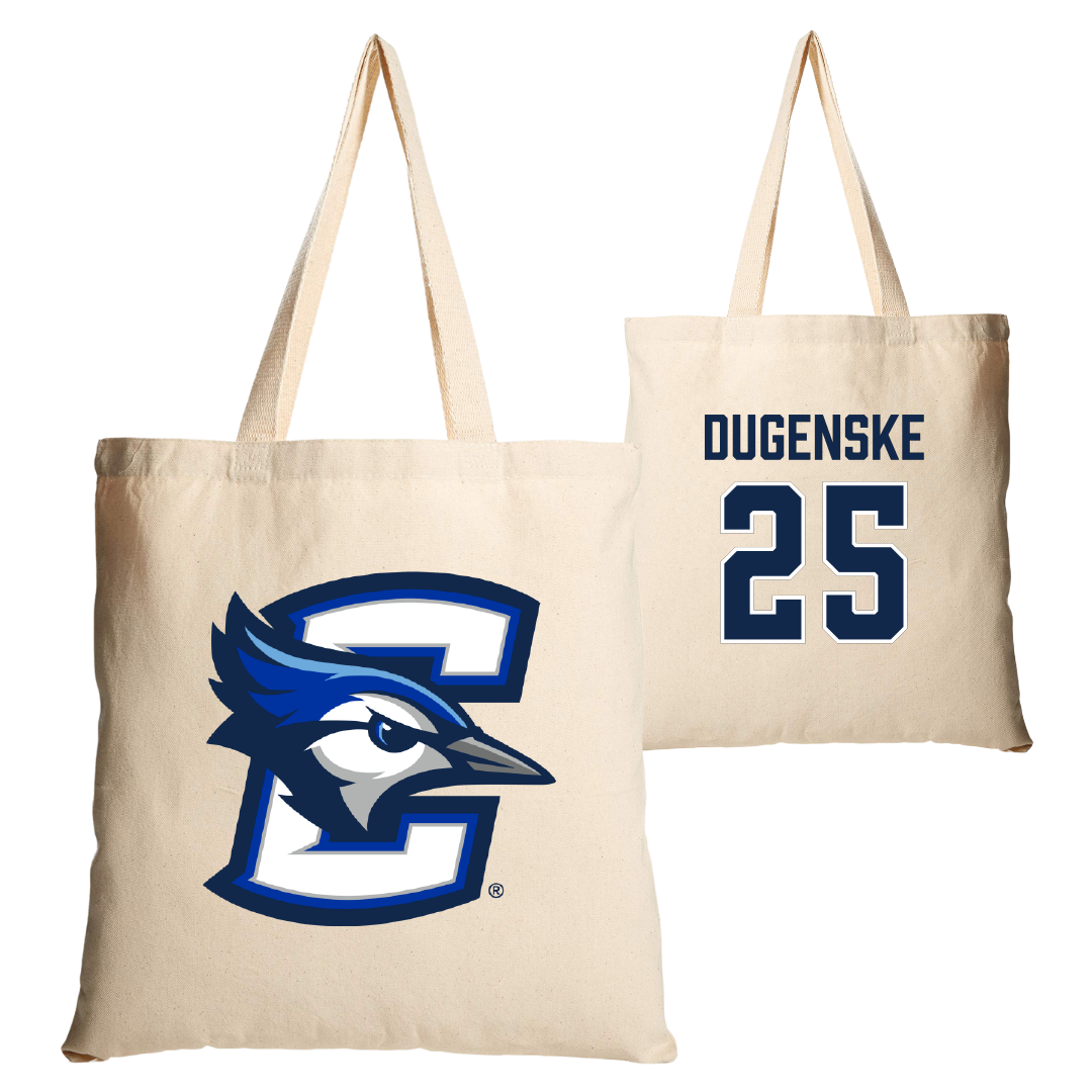Creighton University Softball Tan Canvas Tote Bag - #25 Annika Dugenske