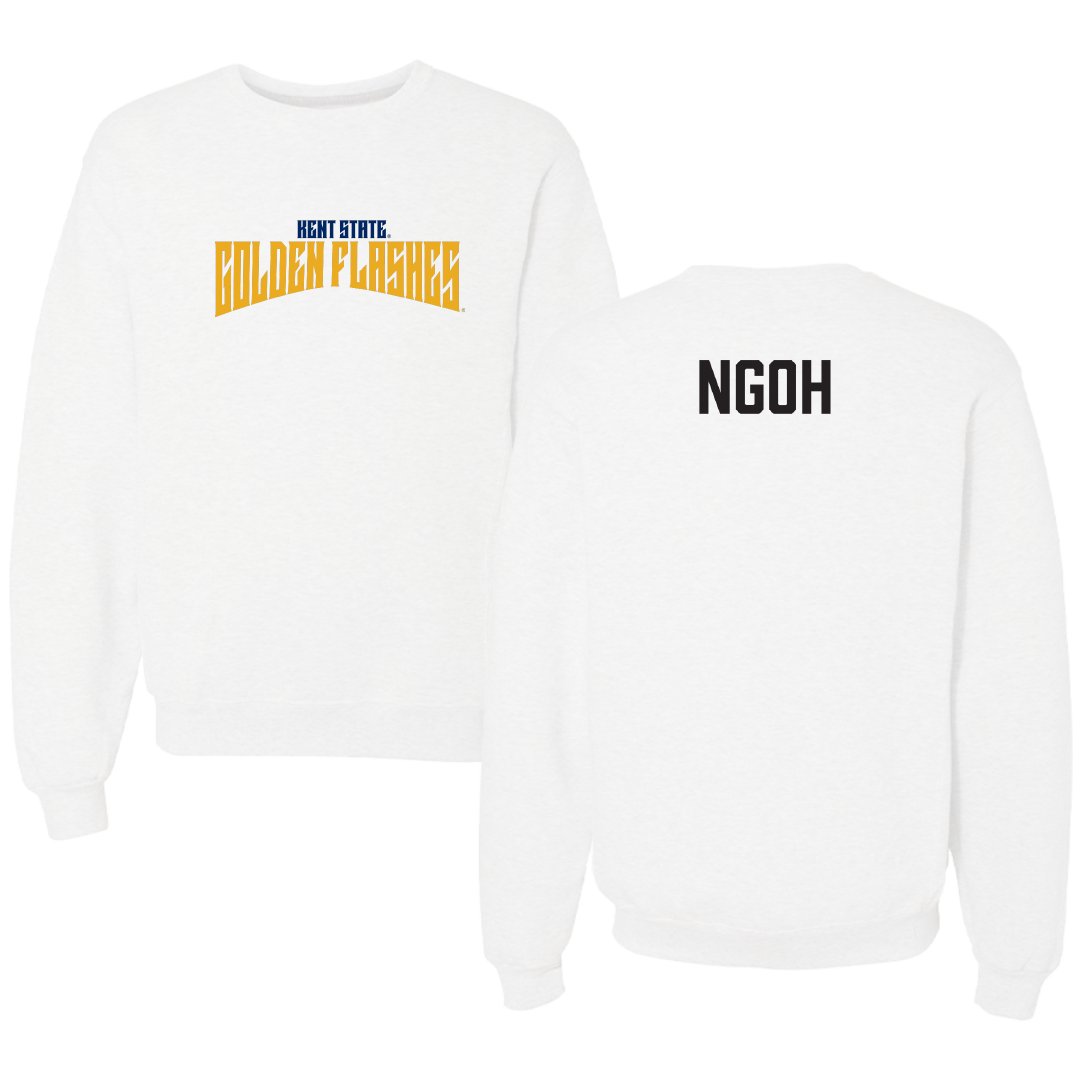 Kent State University Wrestling White Classic Crewneck - Abel Ngoh