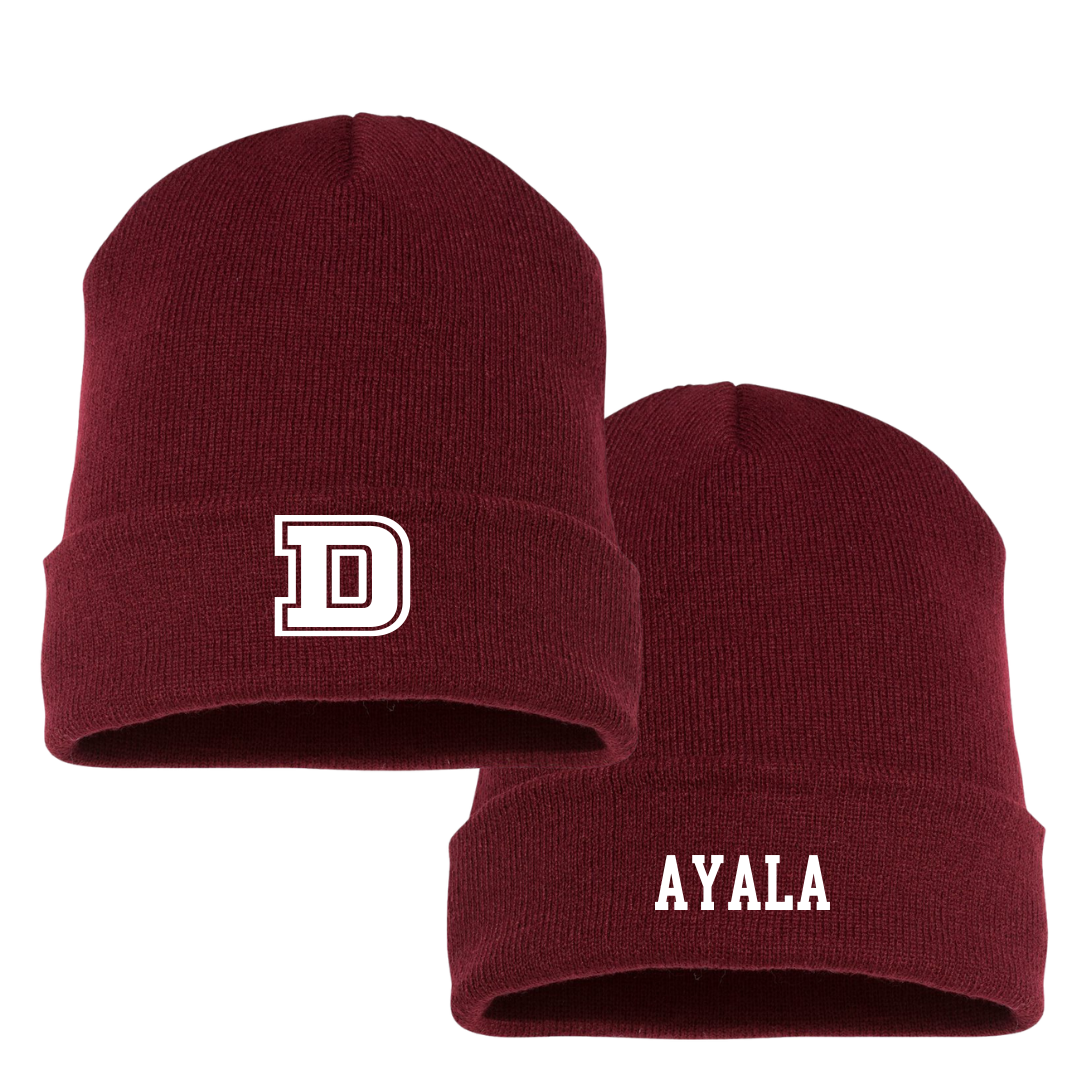 Dean College Soccer (W) Maroon Beanie - #19 Lisette Ayala
