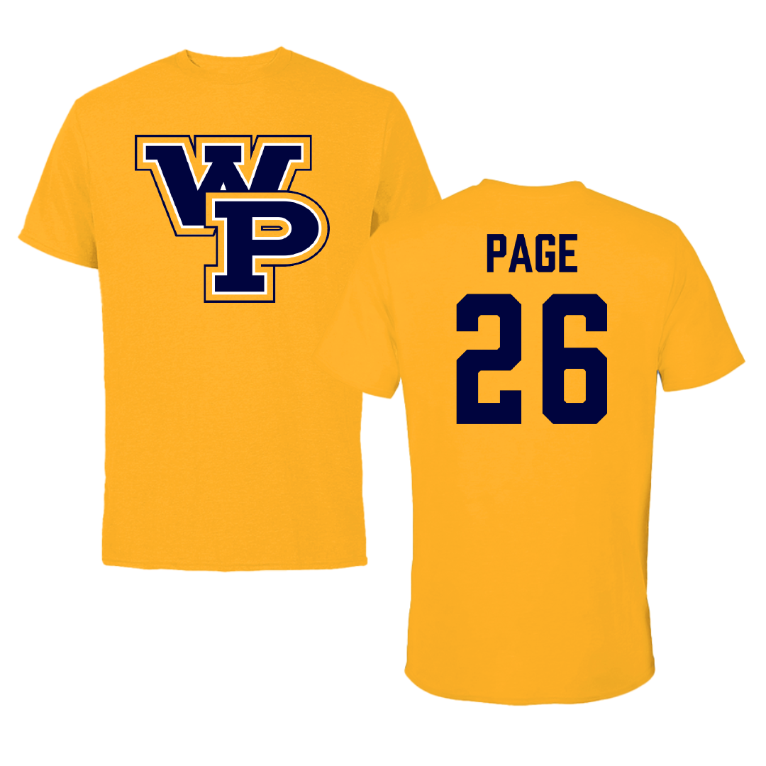 William Penn University Football Gold Performance Tee - #26 Will Page