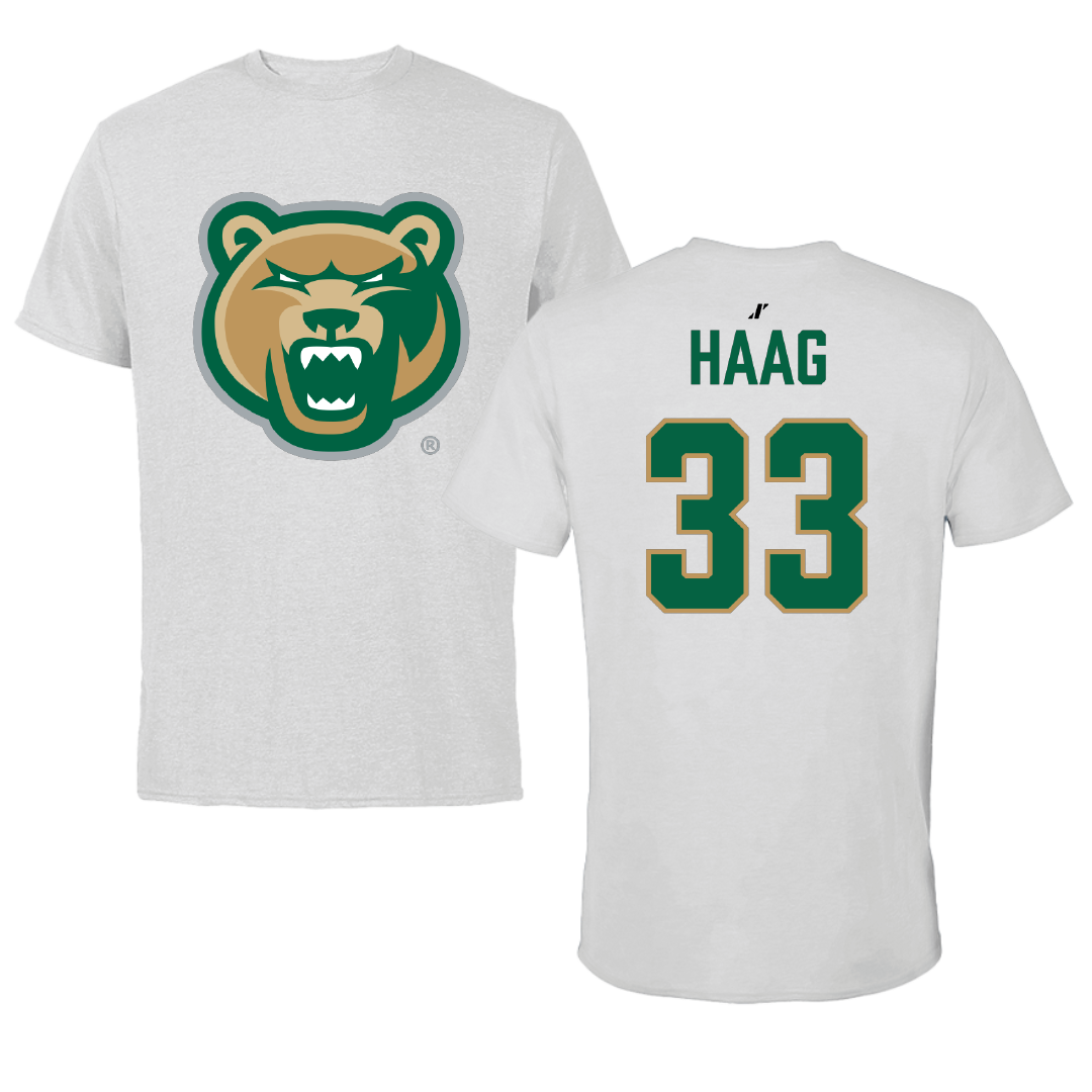 Georgia Gwinnett College Baseball Light Gray Performance Tee - #33 Kyle Haag