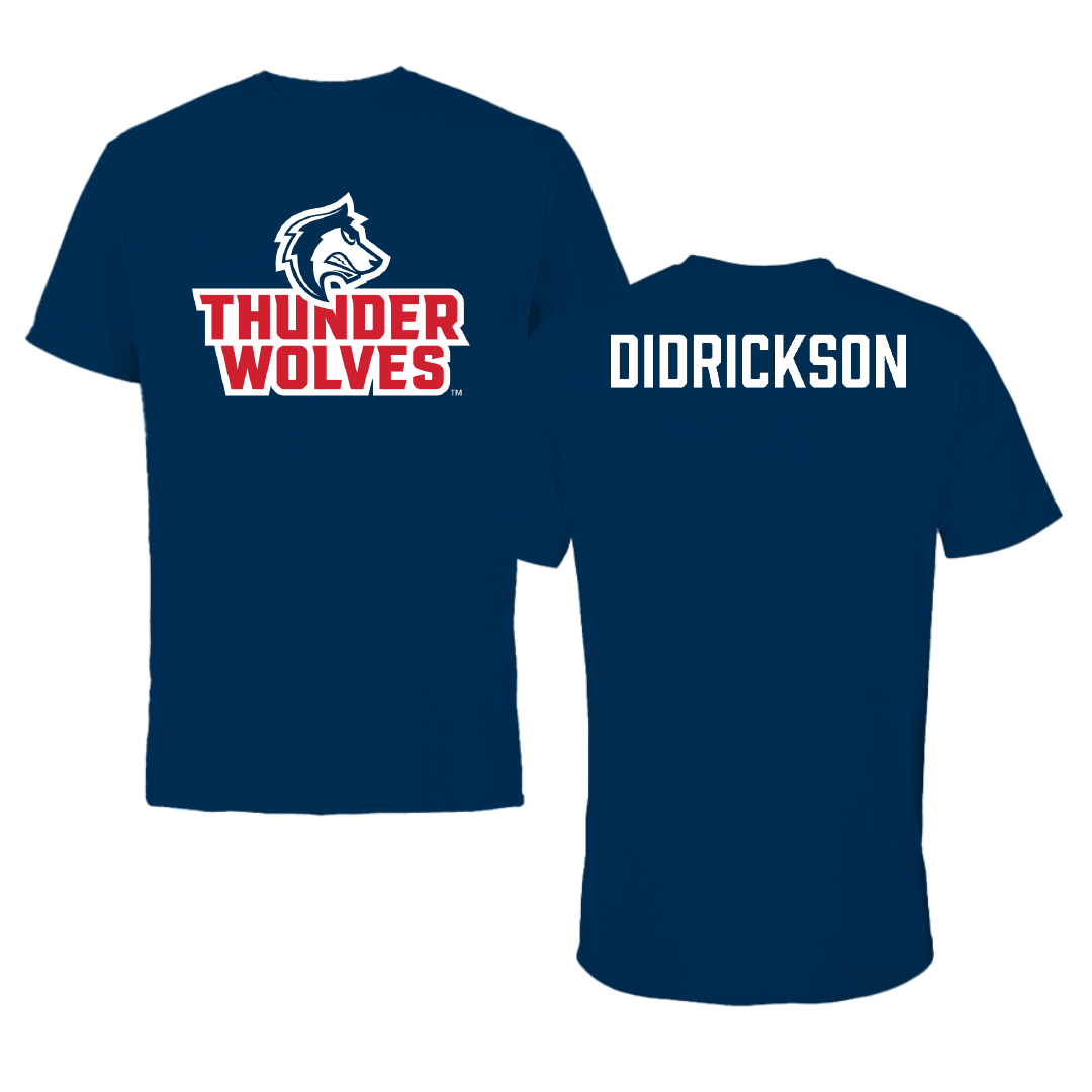 Colorado State University-Pueblo Wrestling (M) Navy Performance Tee - Richard Didrickson