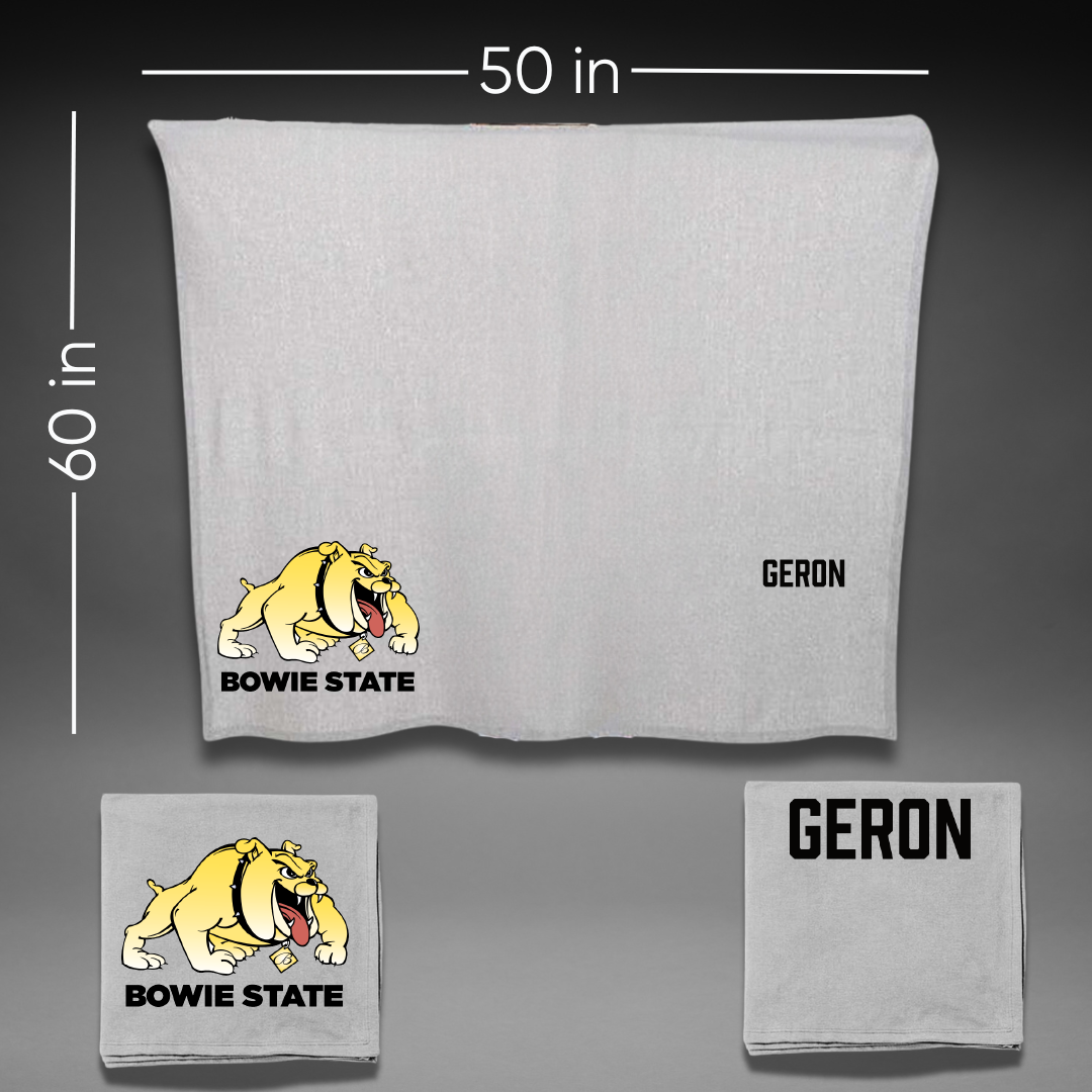 Bowie State University TF and XC Gray Blanket - Aidan Geron
