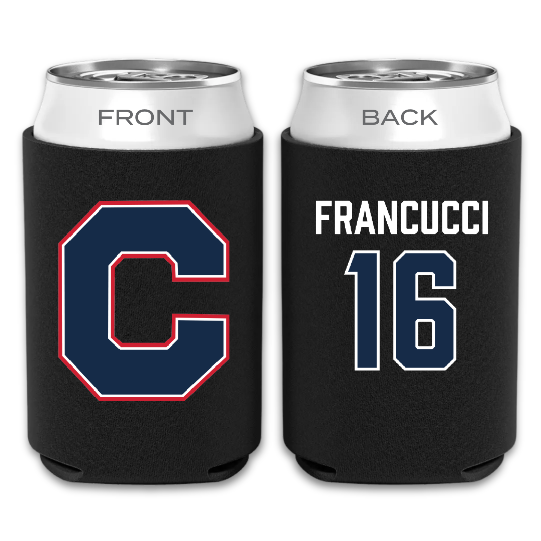 Catawba College Soccer Black Can Cooler - #16 Fabio Francucci