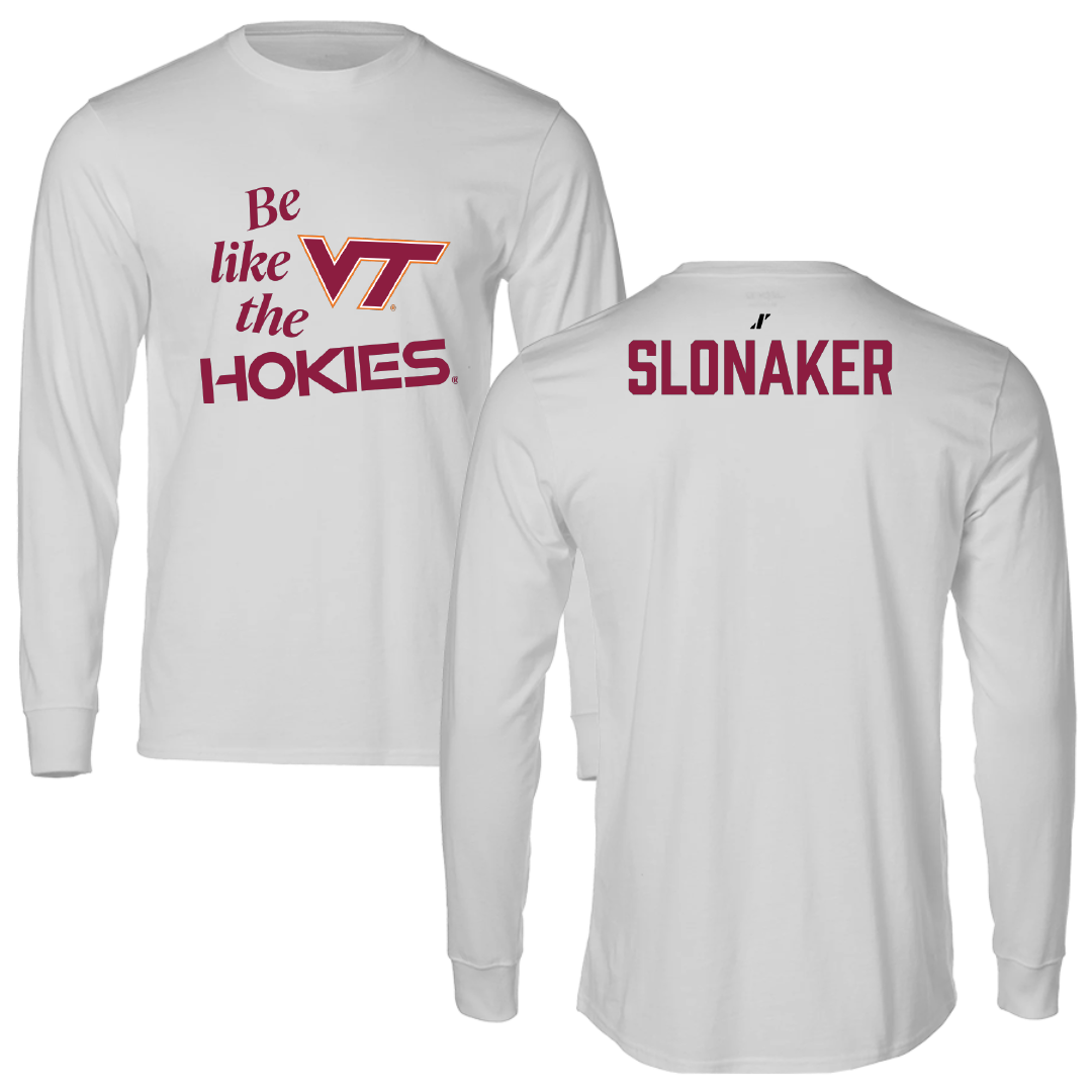 Virginia Tech Golf (M) Light Gray Be Like Us Long Sleeve - Ryan Slonaker