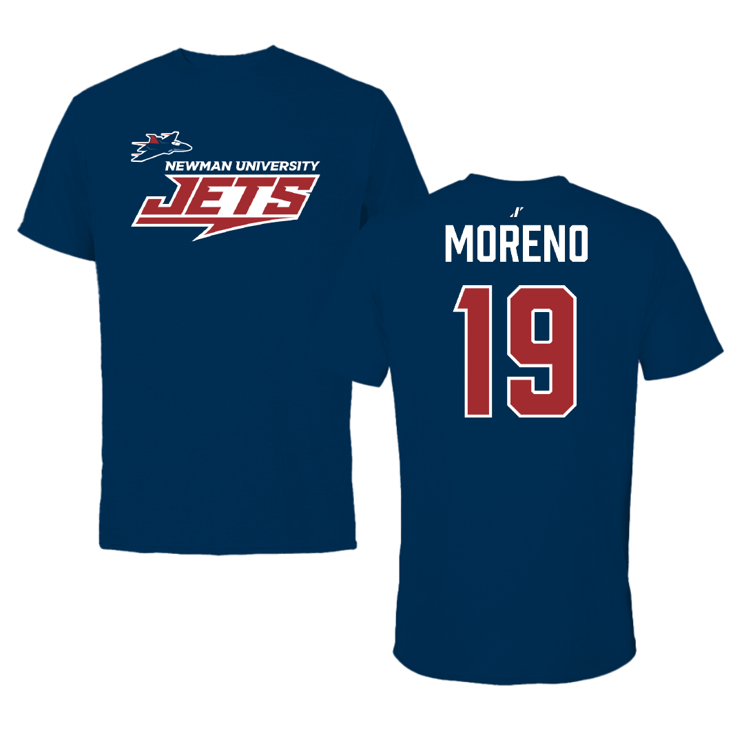 Newman University Baseball Navy General Tee - #19 Maximus Moreno