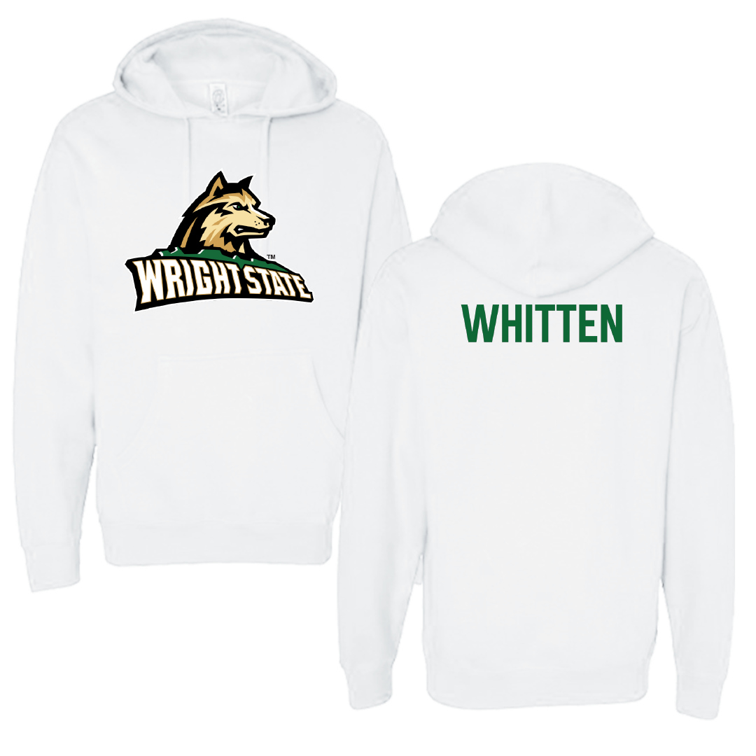 Wright State University TF and XC White Hoodie - Samuel Whitten