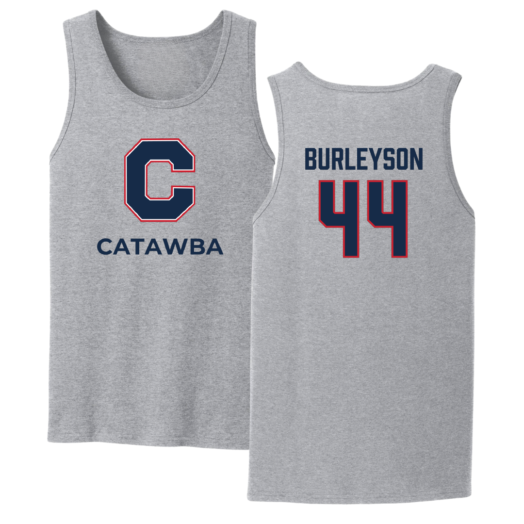 Catawba College Baseball Sport Gray Tank Top - #44 Cameron Burleyson