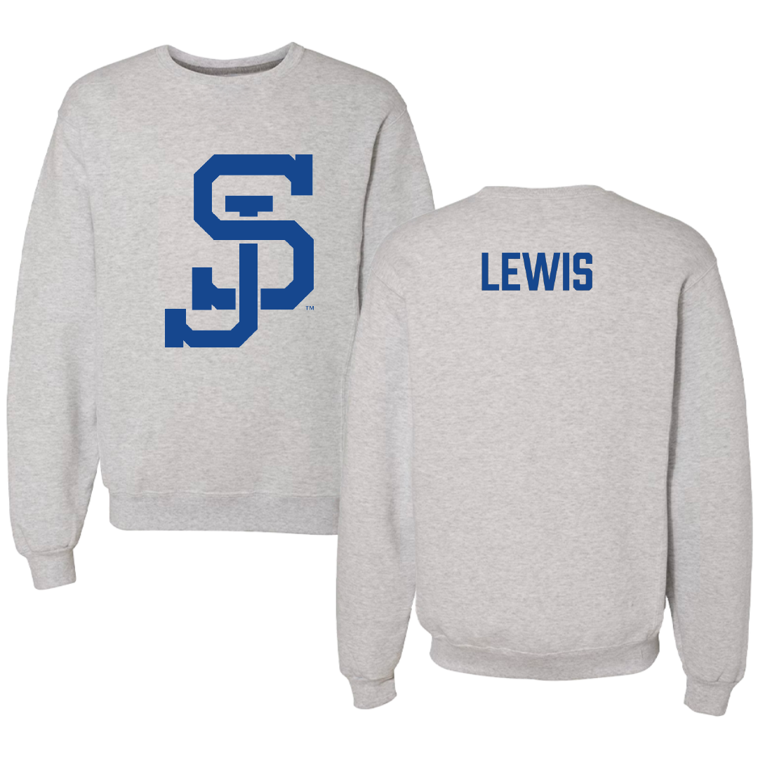 San Jose State University Football Light Gray Crewneck - Nate Lewis