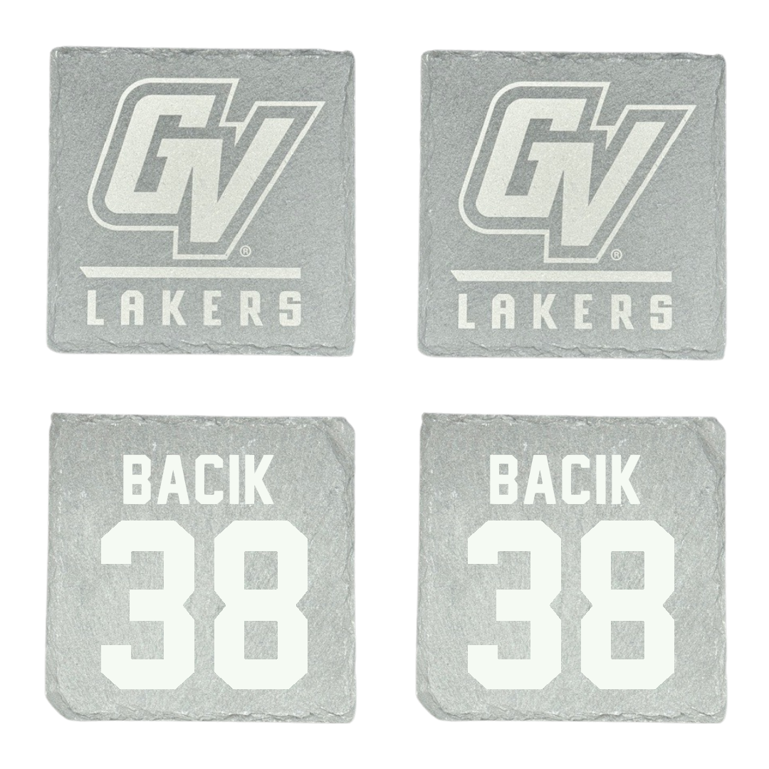 Grand Valley State University Football Stone Coaster (4 Pack)  - #38 Mathew Bacik