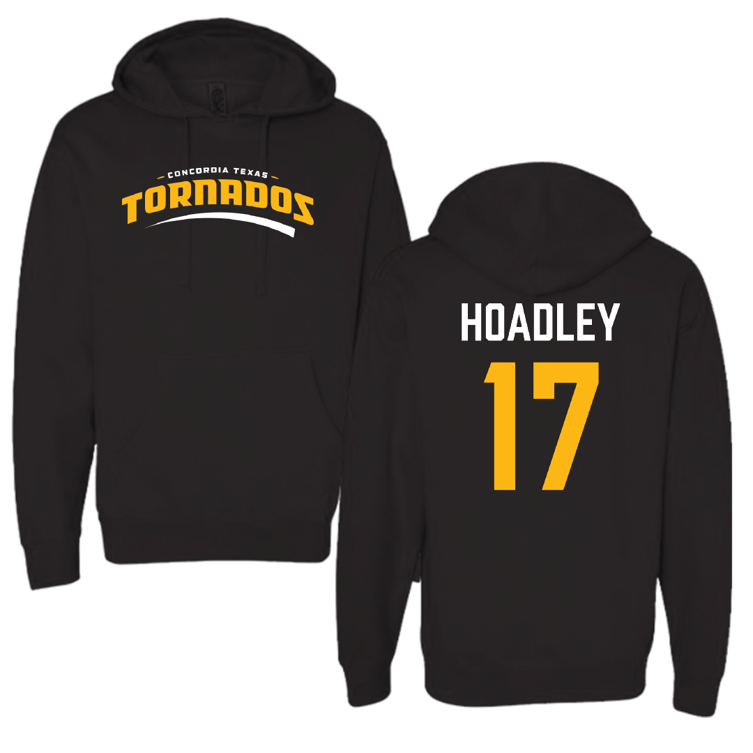 Concordia University (Texas) Baseball Black Hoodie - #17 Rowdy Hoadley