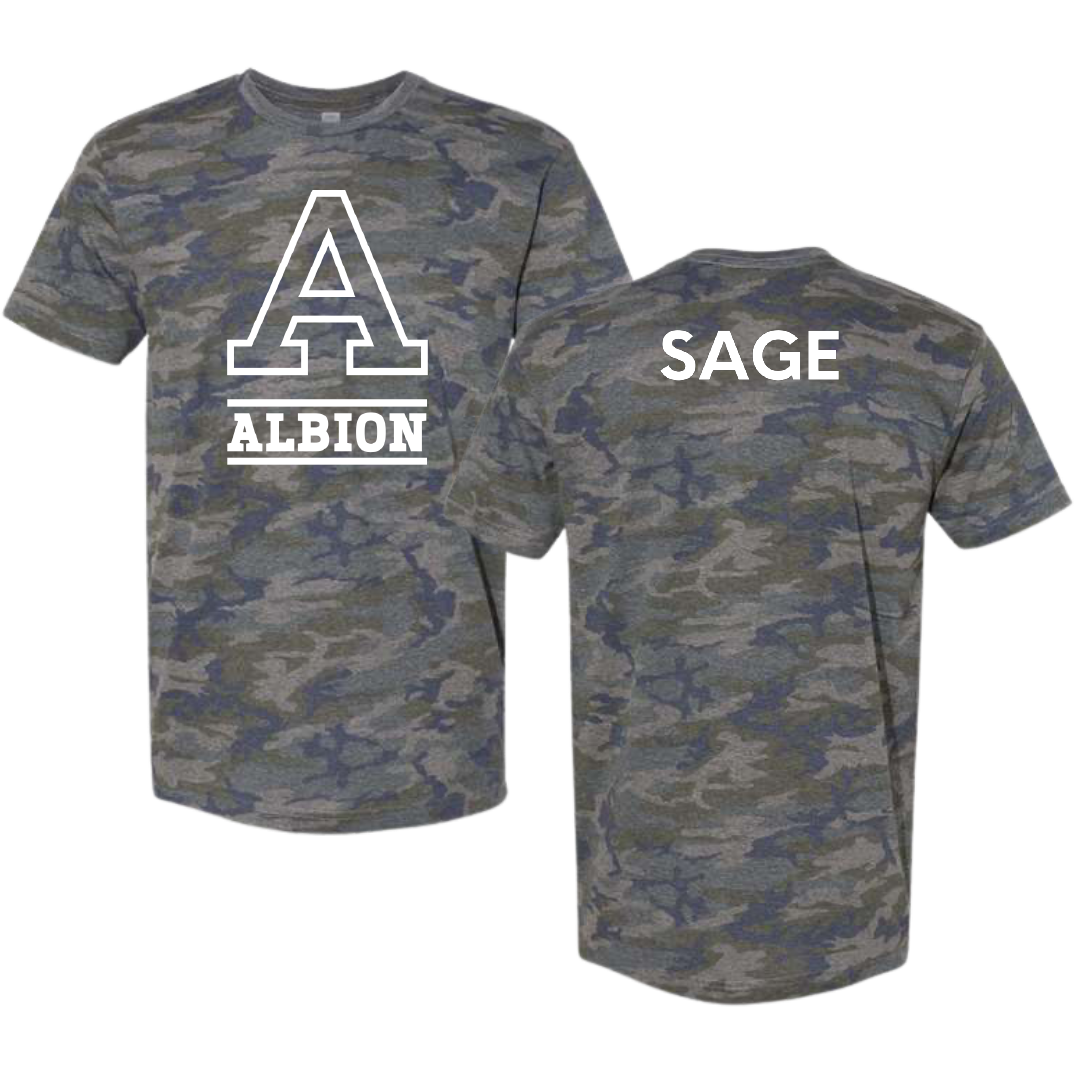 Albion College Golf (W) Vintage Camo Tee - Peyton Sage