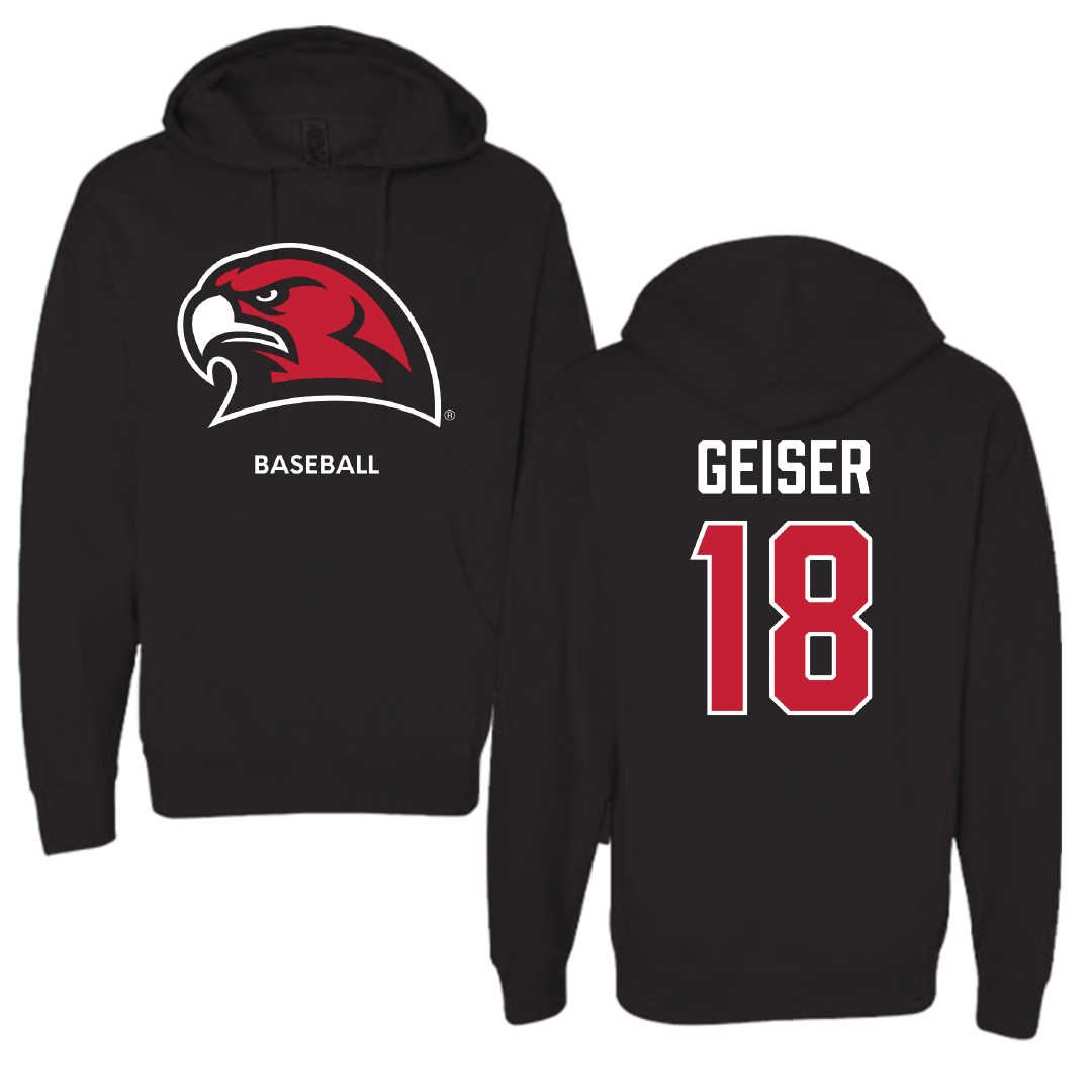 Miami University (Ohio) Baseball Black Hoodie - #18 Jack Geiser