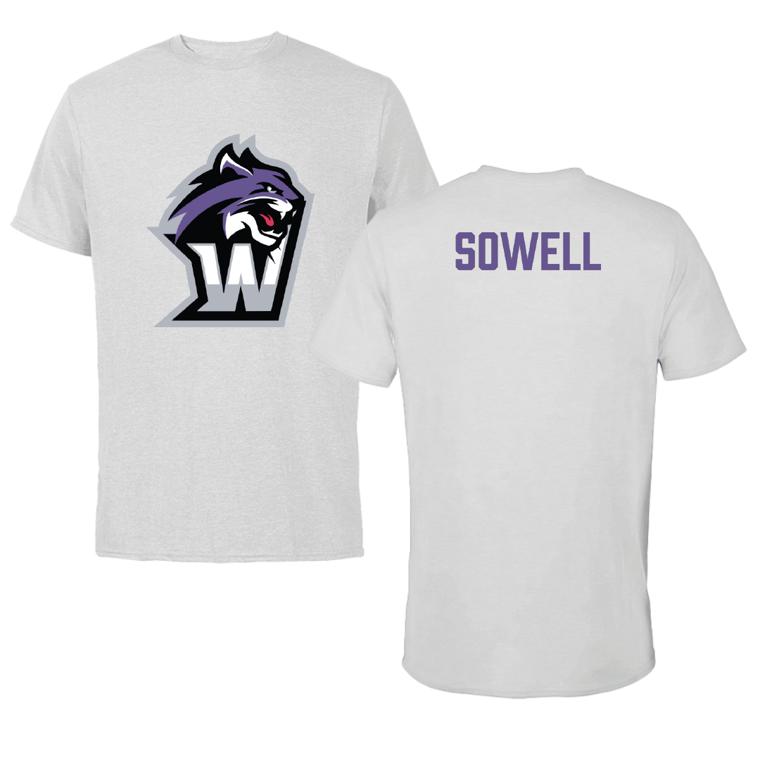 Wiley University TF and XC Light Gray Performance Tee - Caleb Sowell