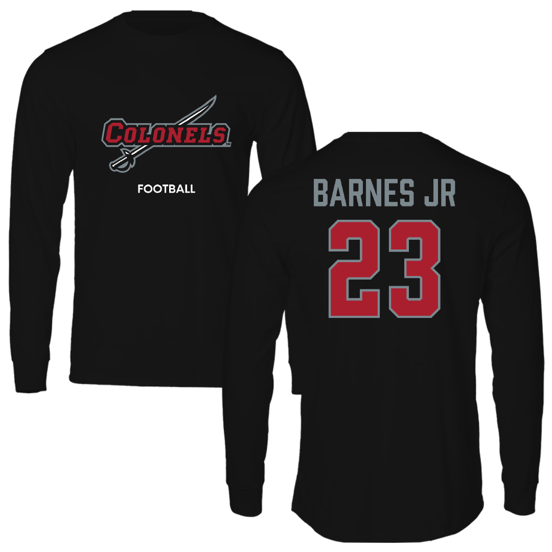 Nicholls State University Football Black Colonels Performance Long Sleeve - #23 Jason Barnes Jr