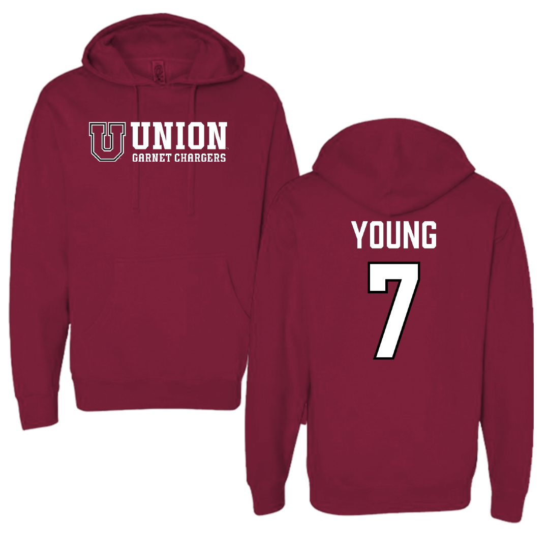 Union College Ice Hockey (M) Maroon General Hoodie - #7 Nick Young