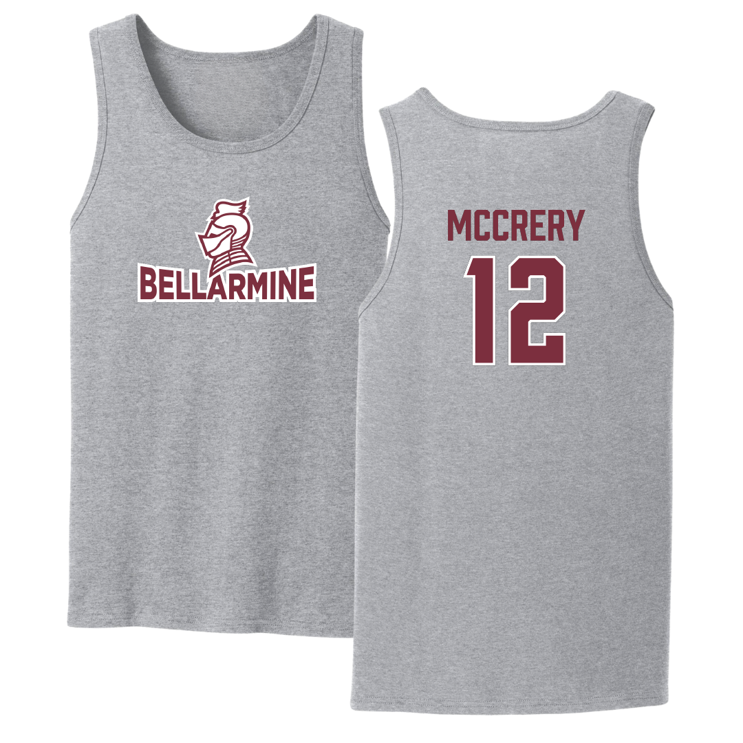Bellarmine University Soccer Sport Gray Tank Top - #12 Tate McCrery