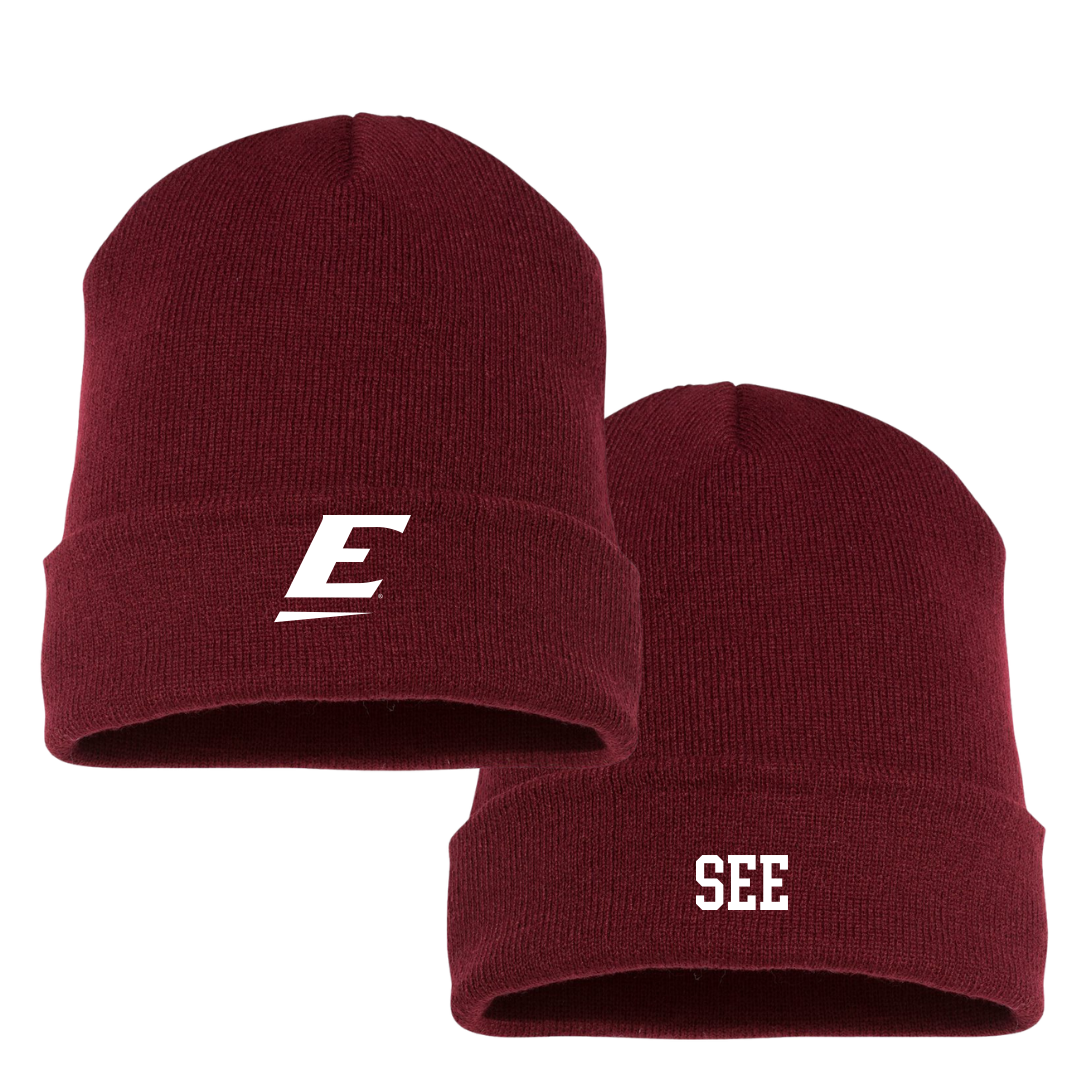 Eastern Kentucky University TF and XC Maroon Beanie - Matthew See