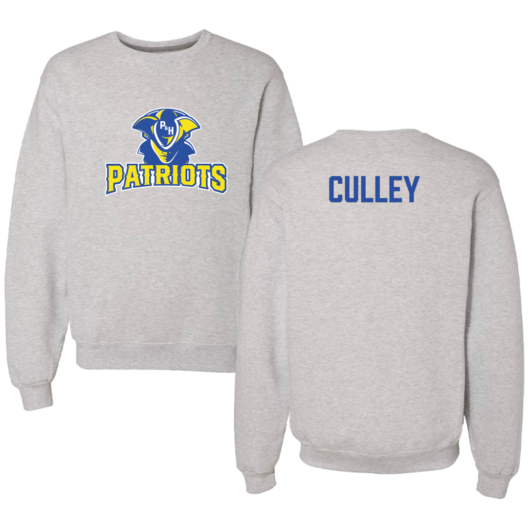 Patrick & Henry Community College Baseball Light Gray Crewneck - Chance Culley
