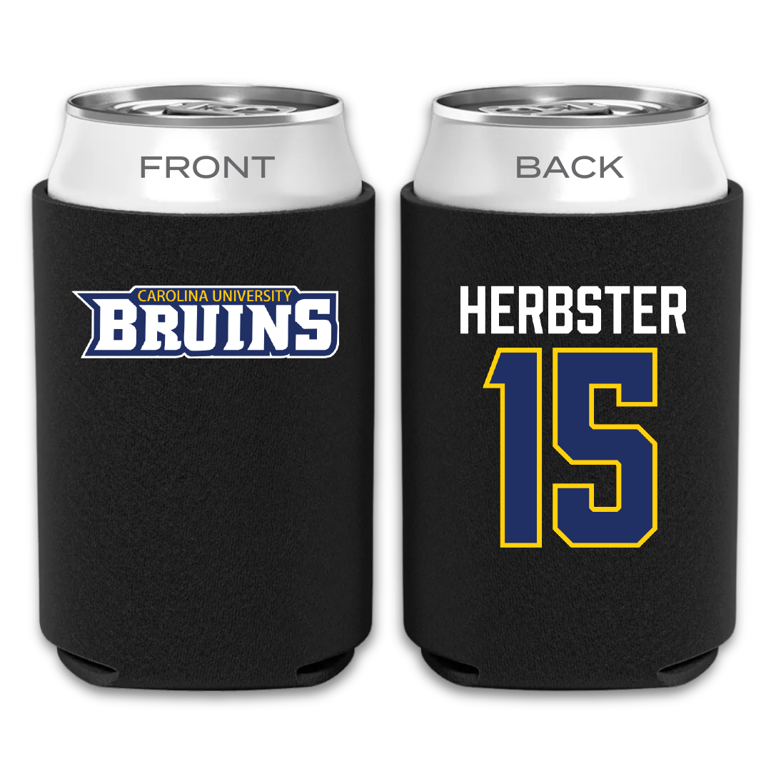 Carolina University Softball Black Can Cooler - #15 Chloe Herbster