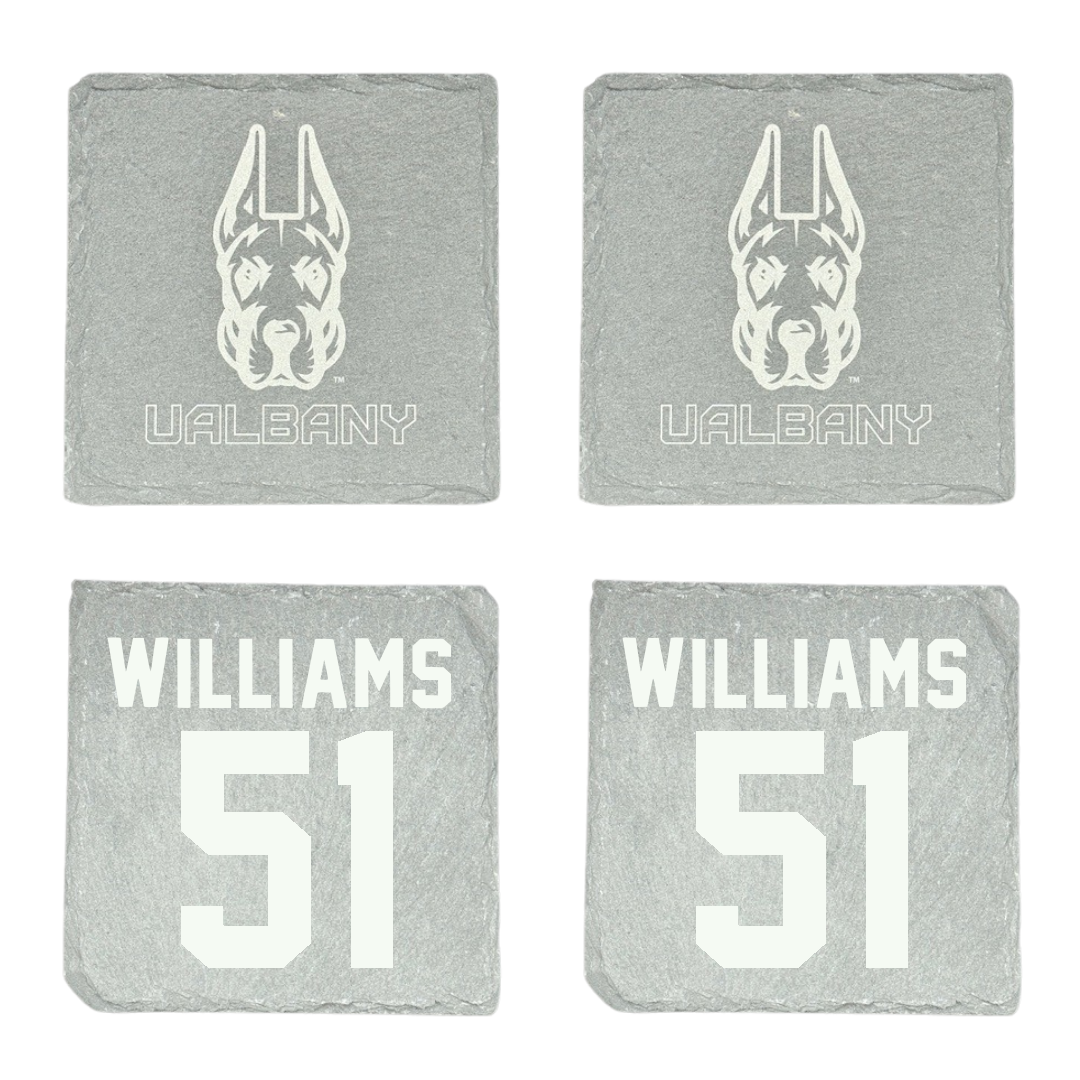 University at Albany Lacrosse Stone Coaster (4 Pack)  - #51 Dylana Williams