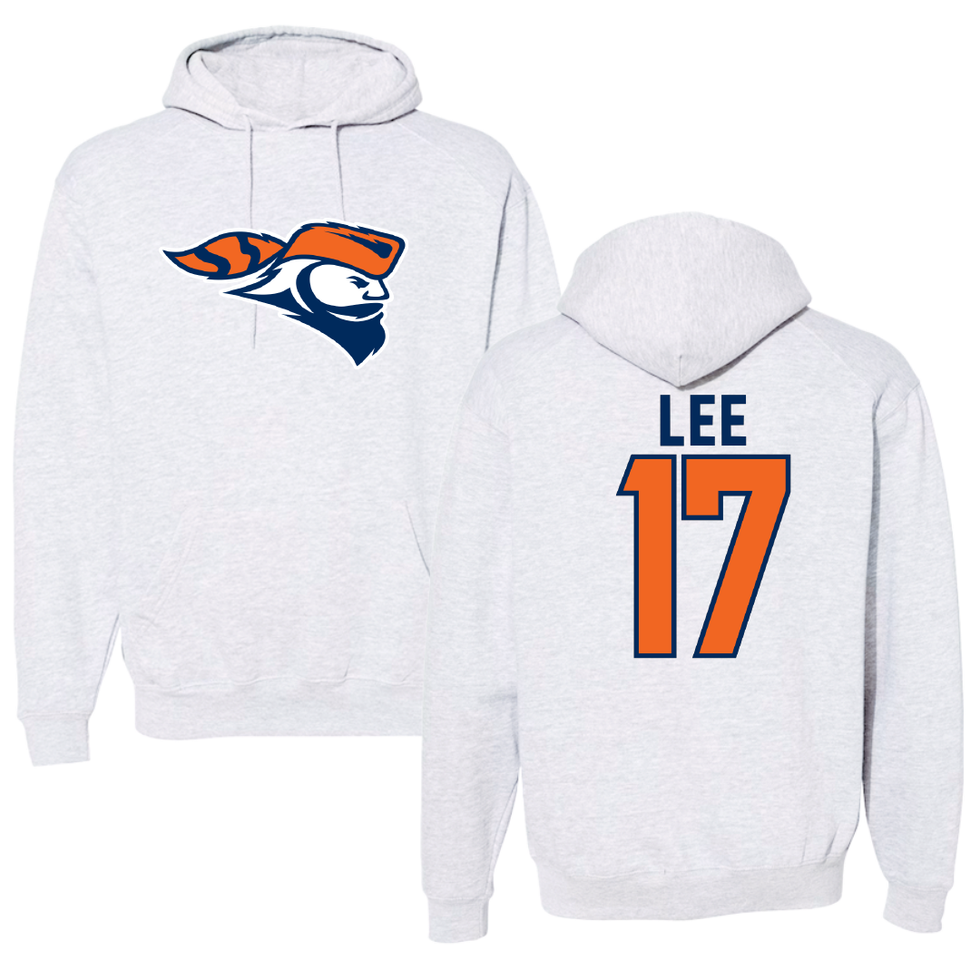Carroll University Baseball Light Gray Hoodie - #17 Gabe Lee