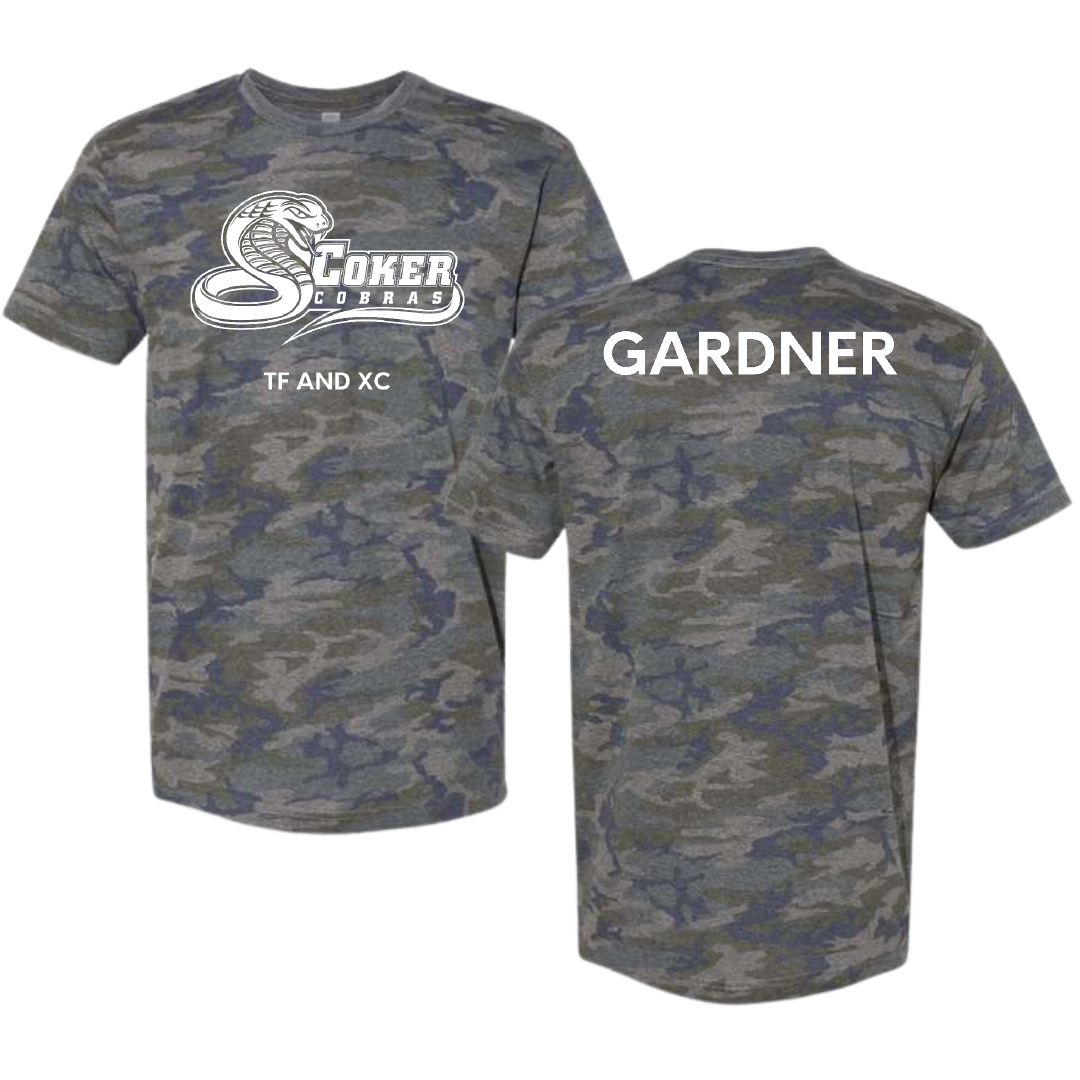 Coker University TF and XC Vintage Camo Tee - Harley Gardner