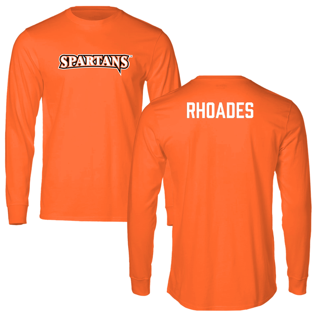 Northampton Community College Baseball Orange Long Sleeve - Aiden Rhoades
