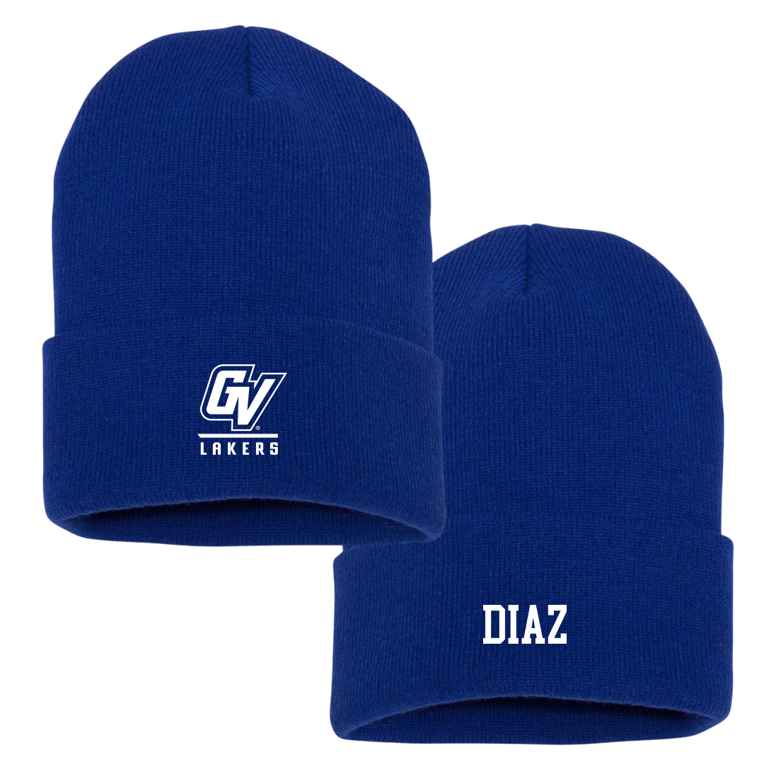 Grand Valley State University TF and XC Blue Beanie - Alaina Diaz